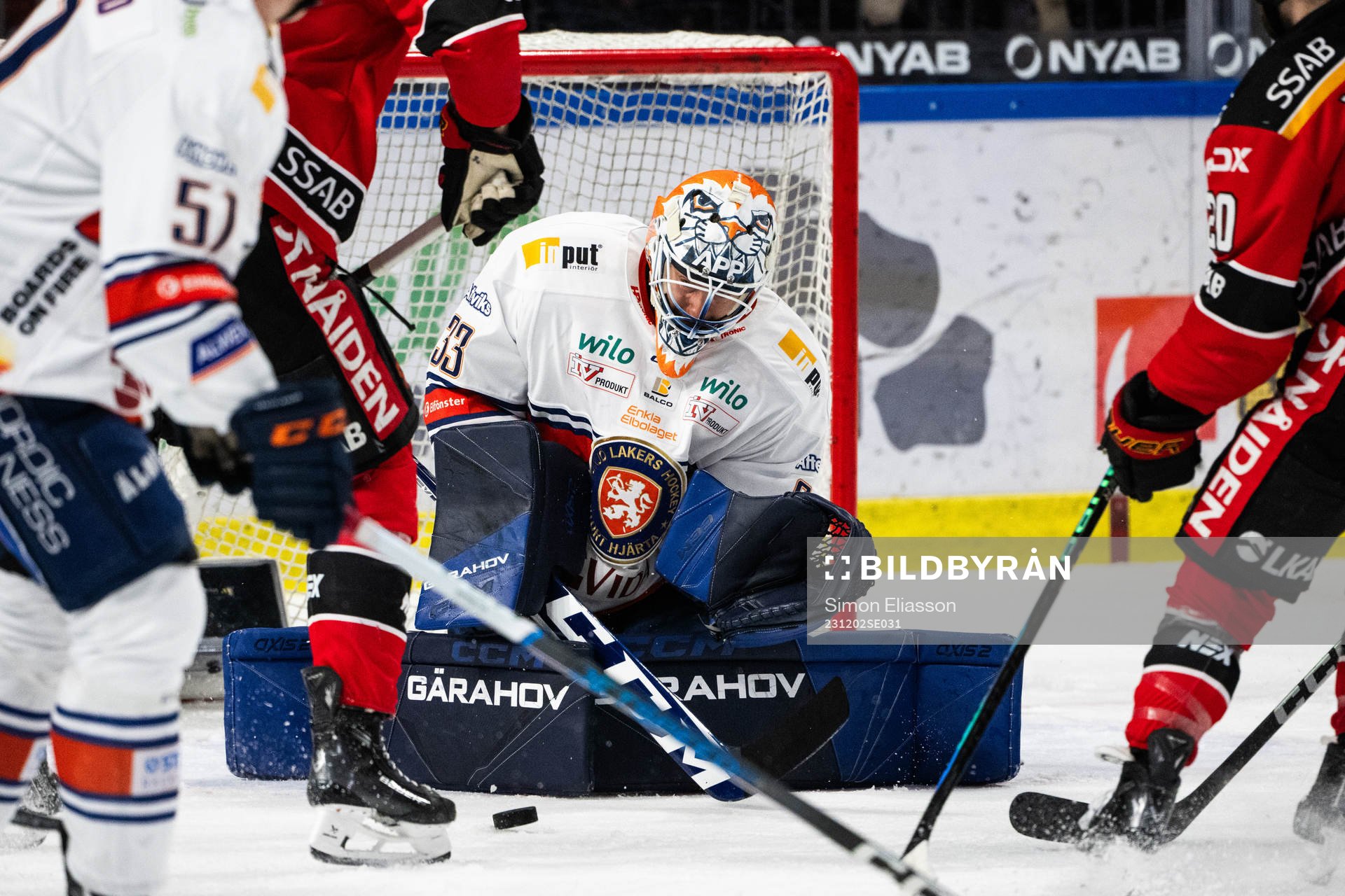 Växjös målvakt Emil Larmi