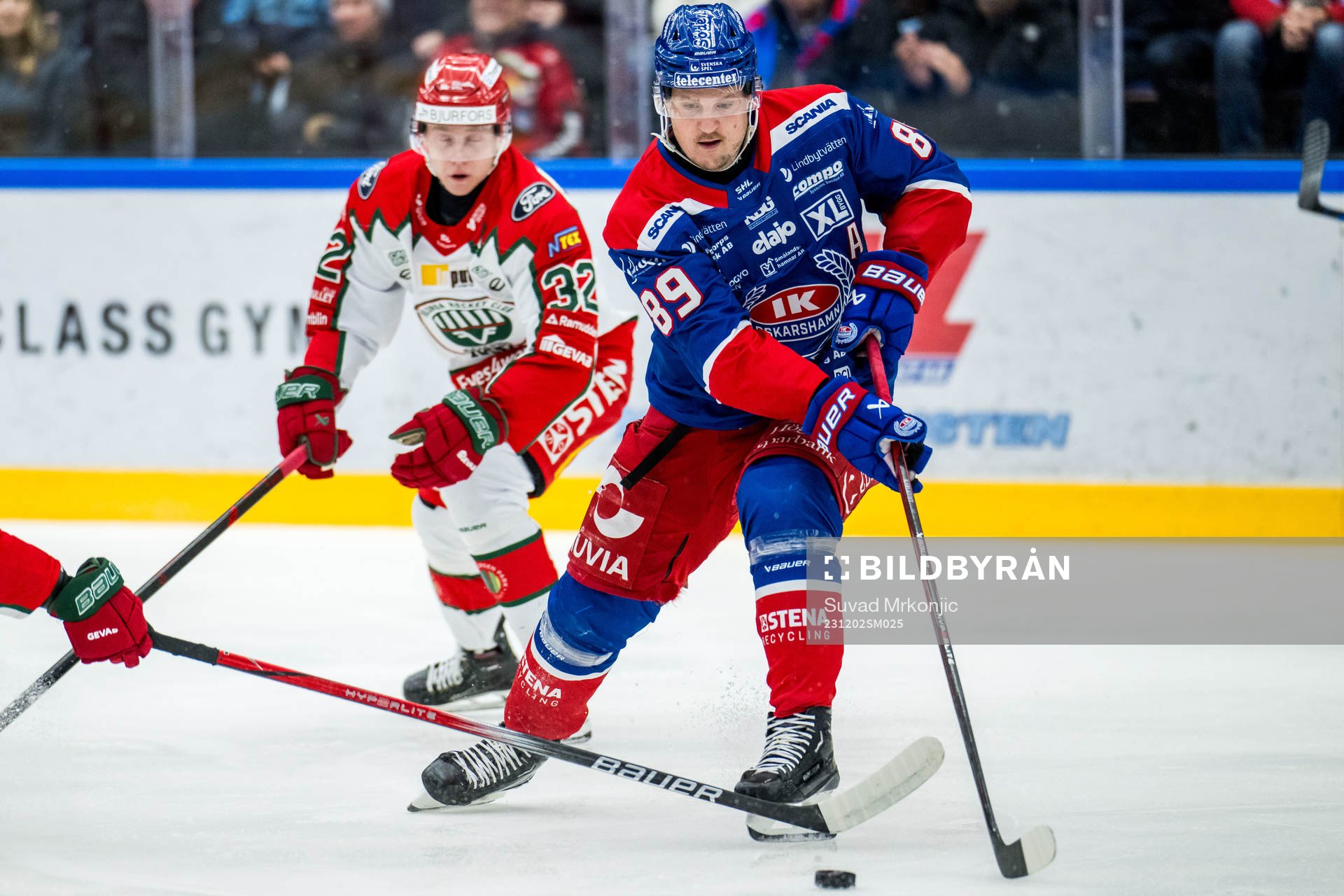 Frölundas Noah Hasa och Oskarshamns Patrik Karlkvist