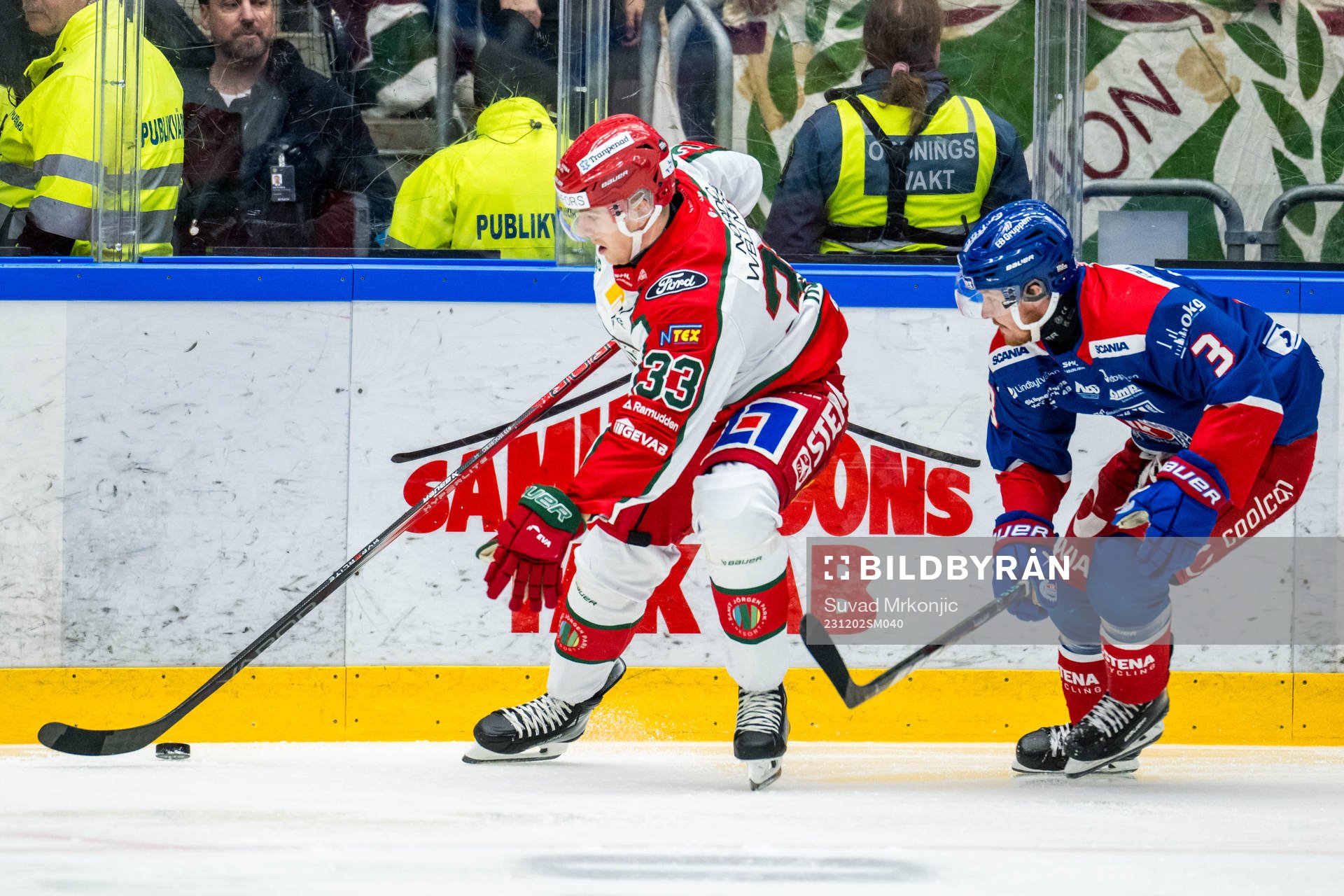 Frölundas Linus Högberg och Oskarshamns Niclas Burström