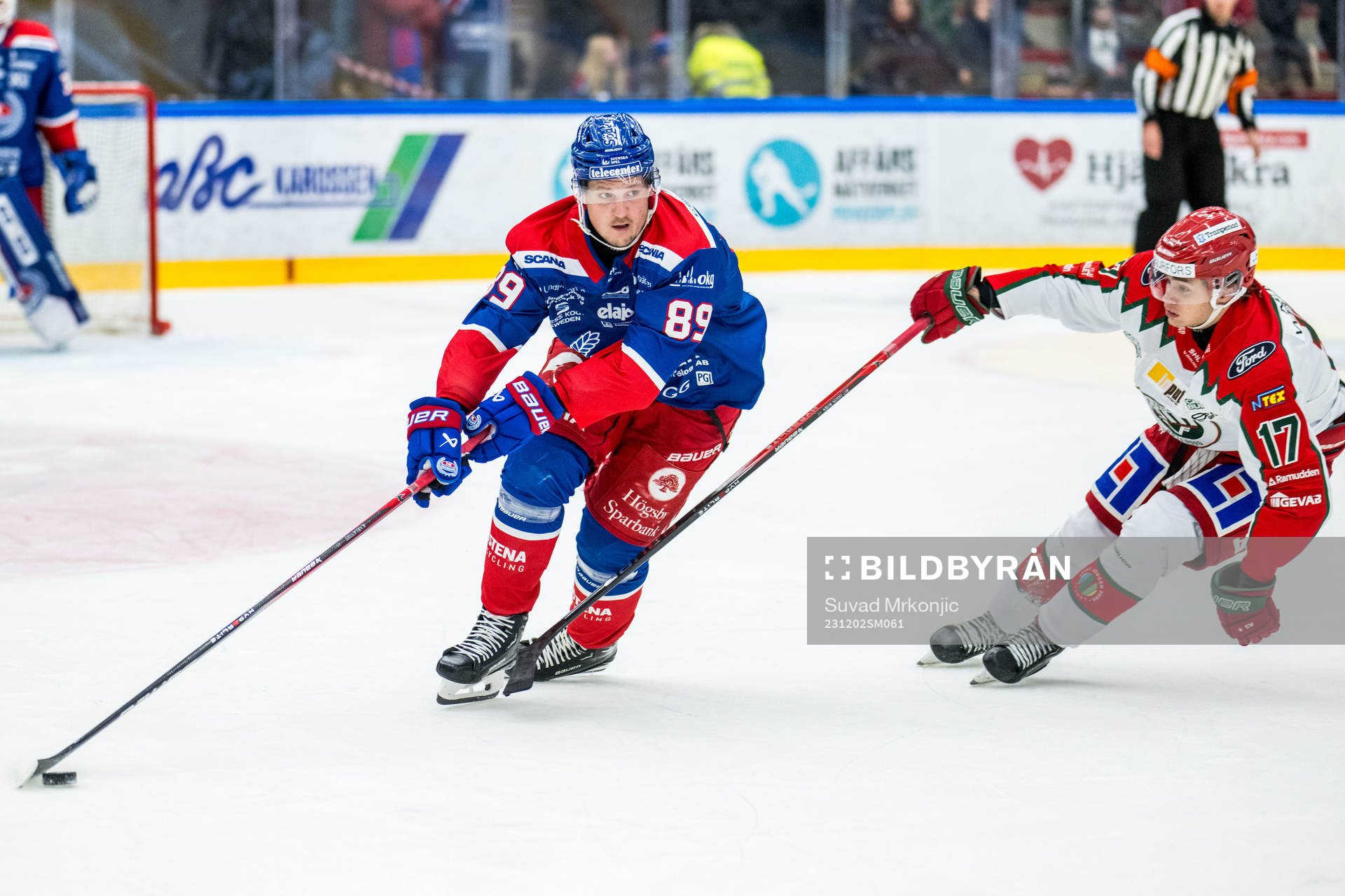 Oskarshamns Patrik Karlkvist och Frölundas Isac Born