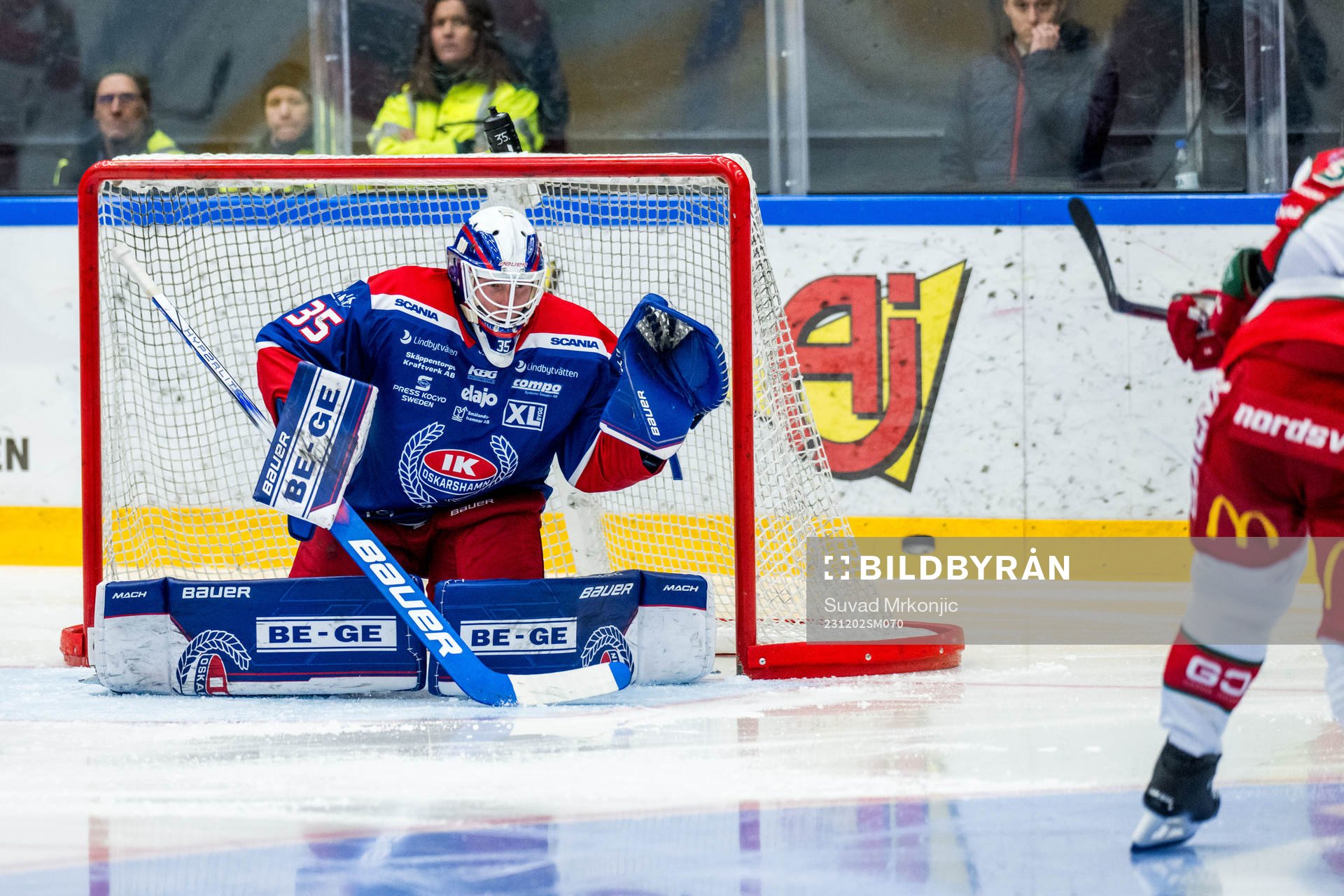 Oskarshamns målvakt Emil Kruse