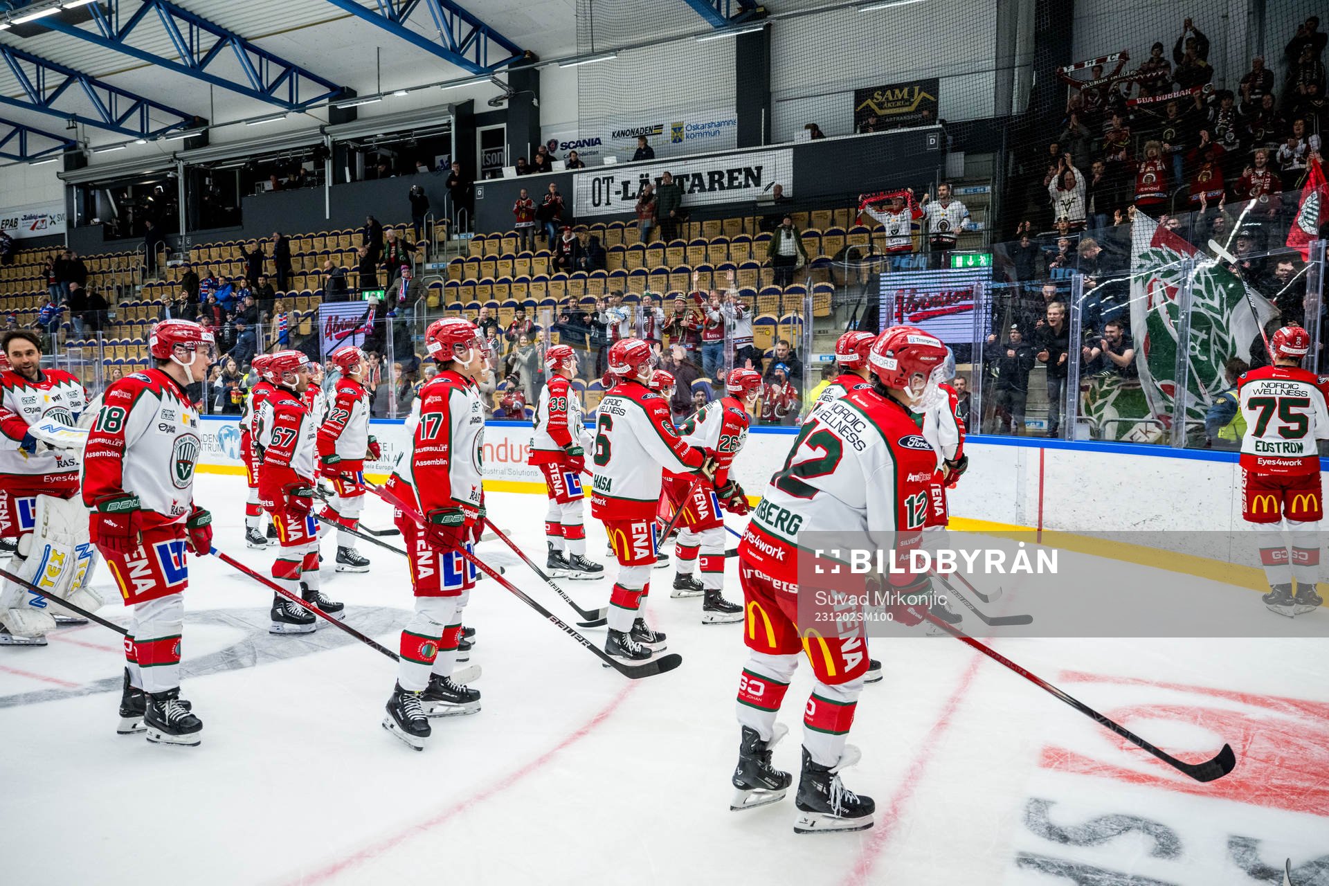 Frölundas spelar jublar