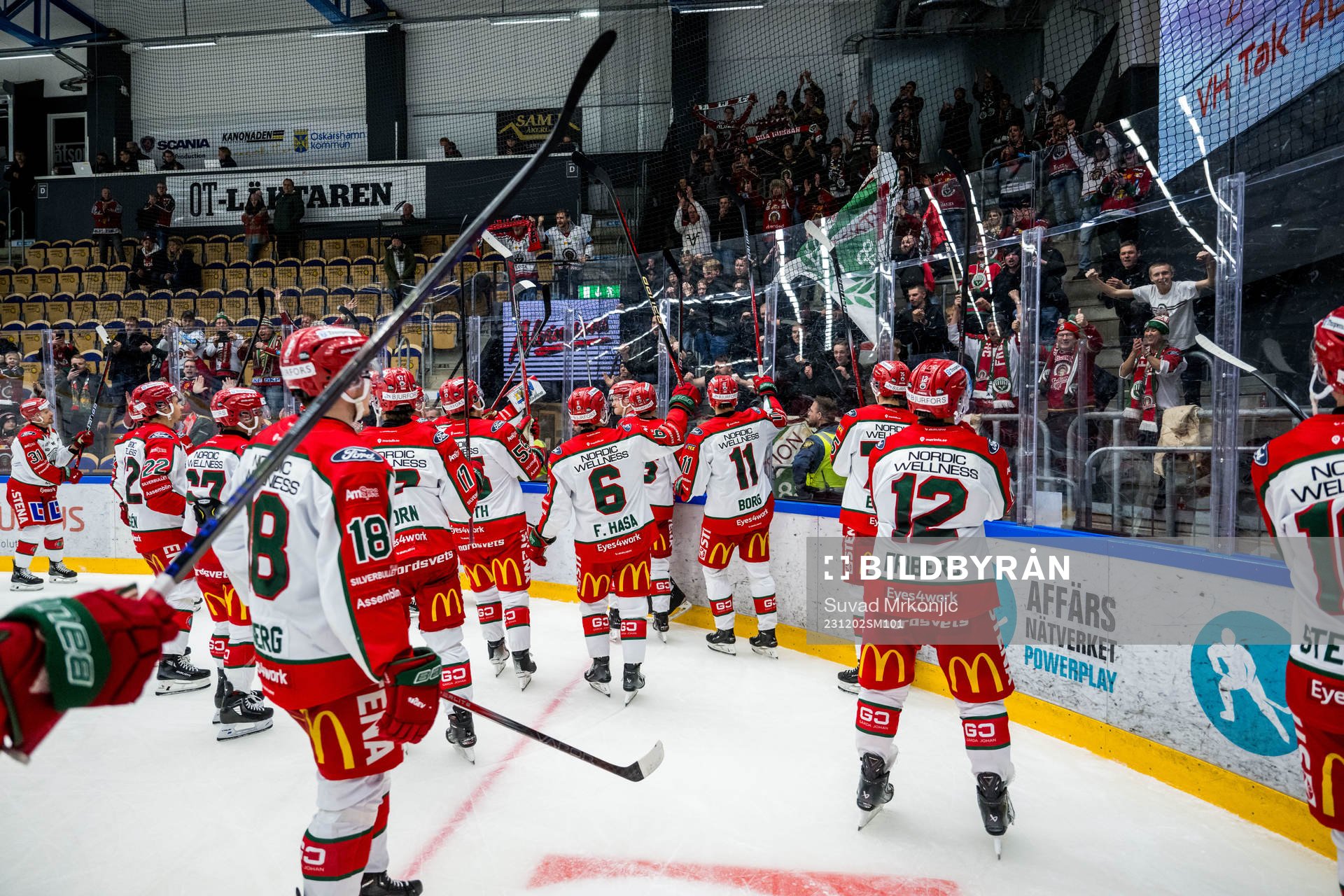 Frölundas spelar jublar