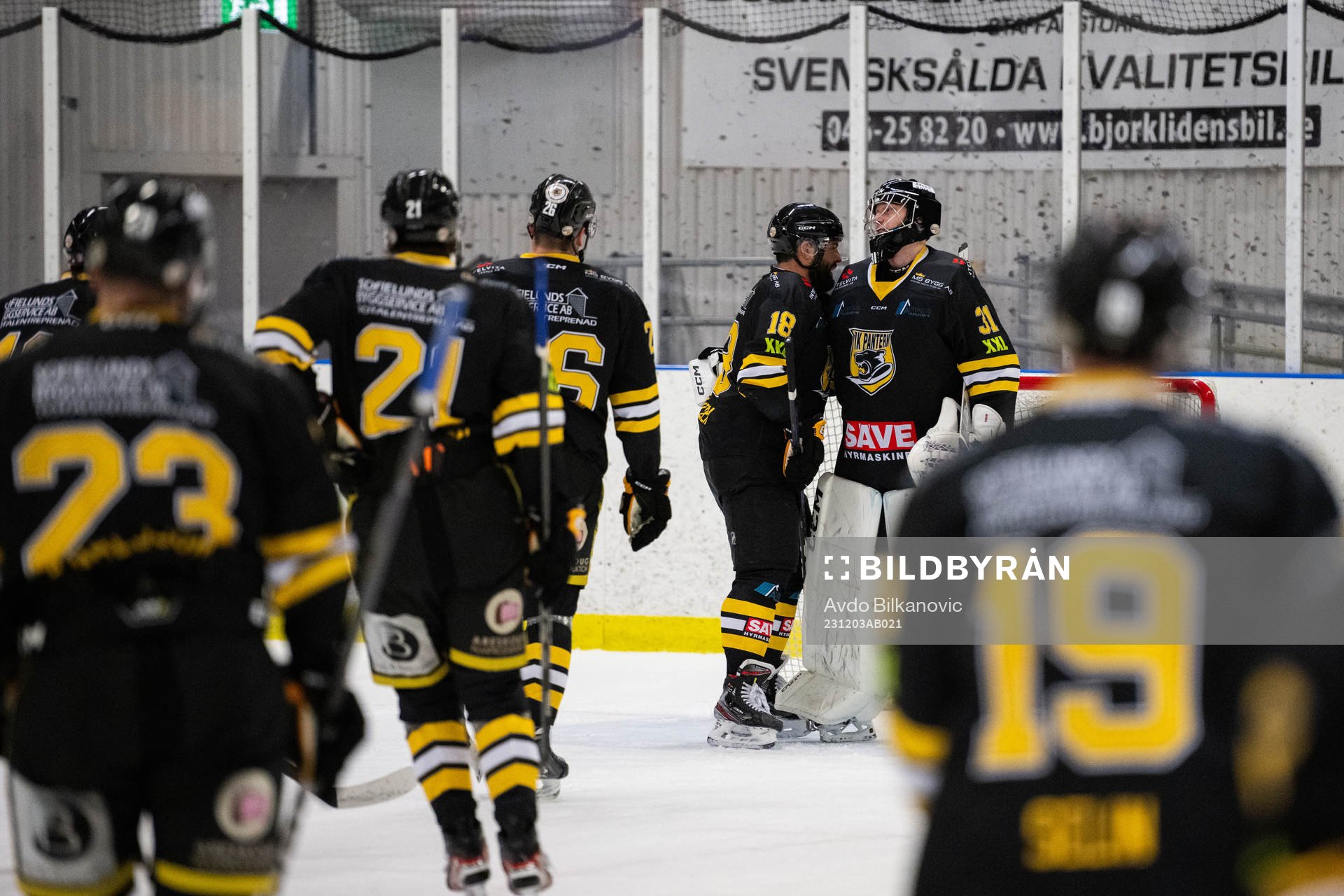 Panterns spelare jublar