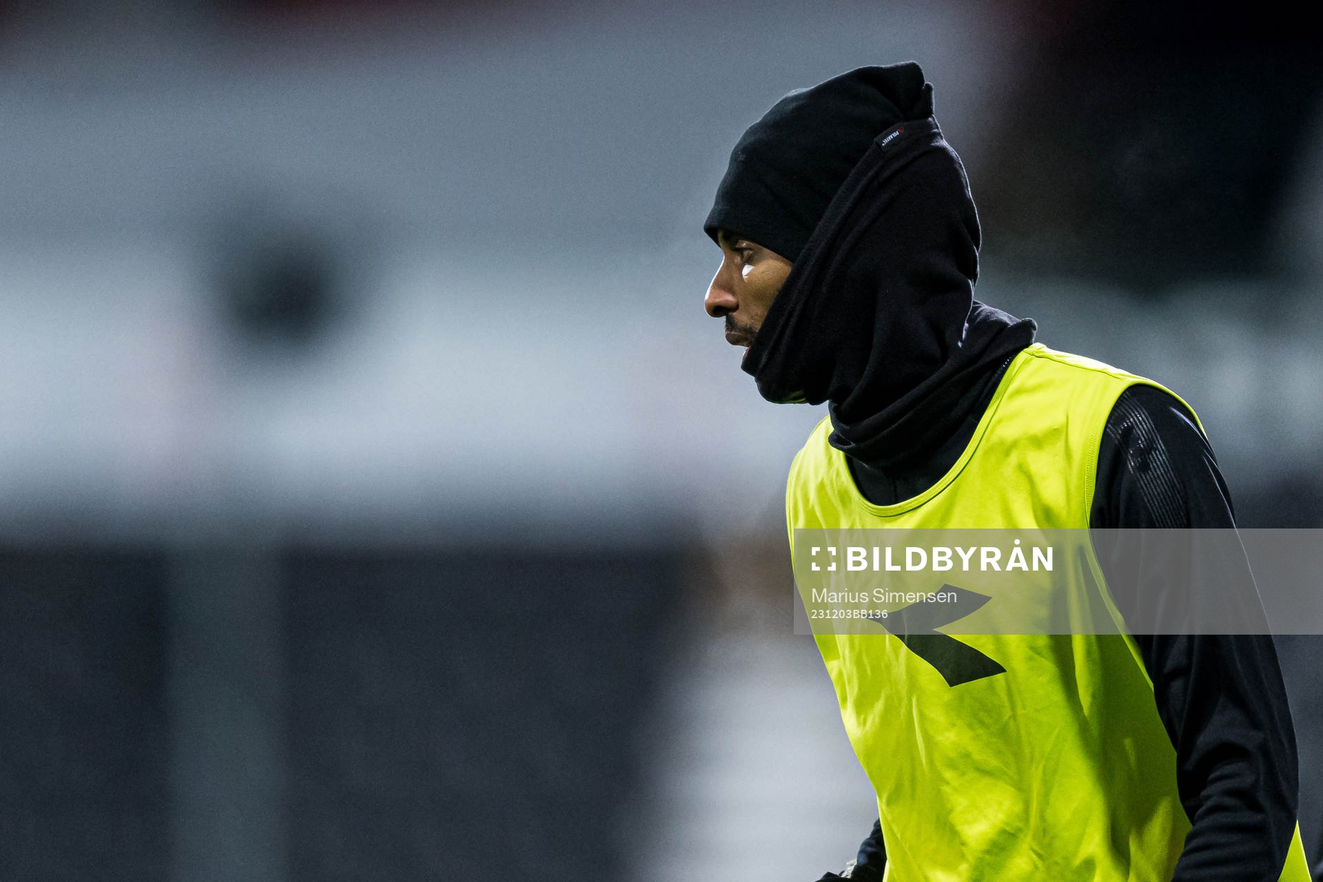 Amahl Pellegrino of Bodø/Glimt warms up
