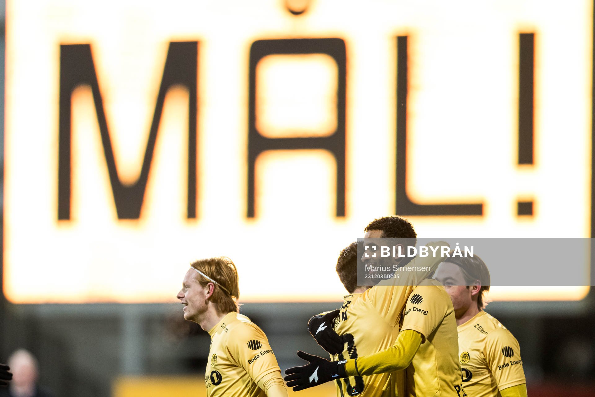 Amahl Pellegrino of Bodø/Glimt celebrates