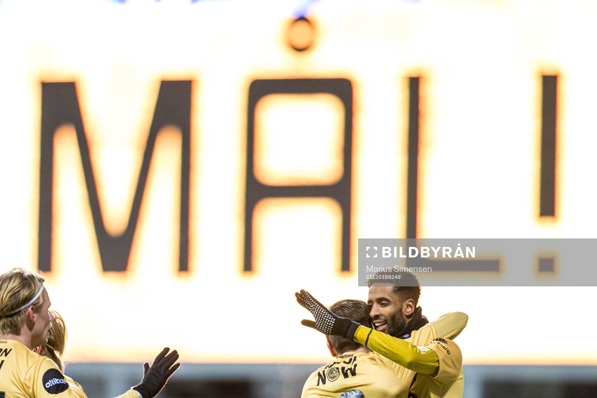 Amahl Pellegrino of Bodø/Glimt celebrates