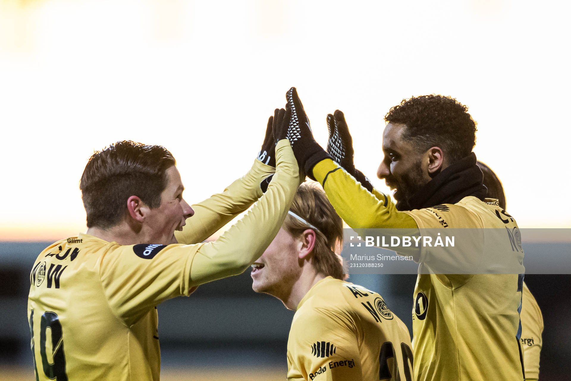 Amahl Pellegrino of Bodø/Glimt celebrates with Sondre