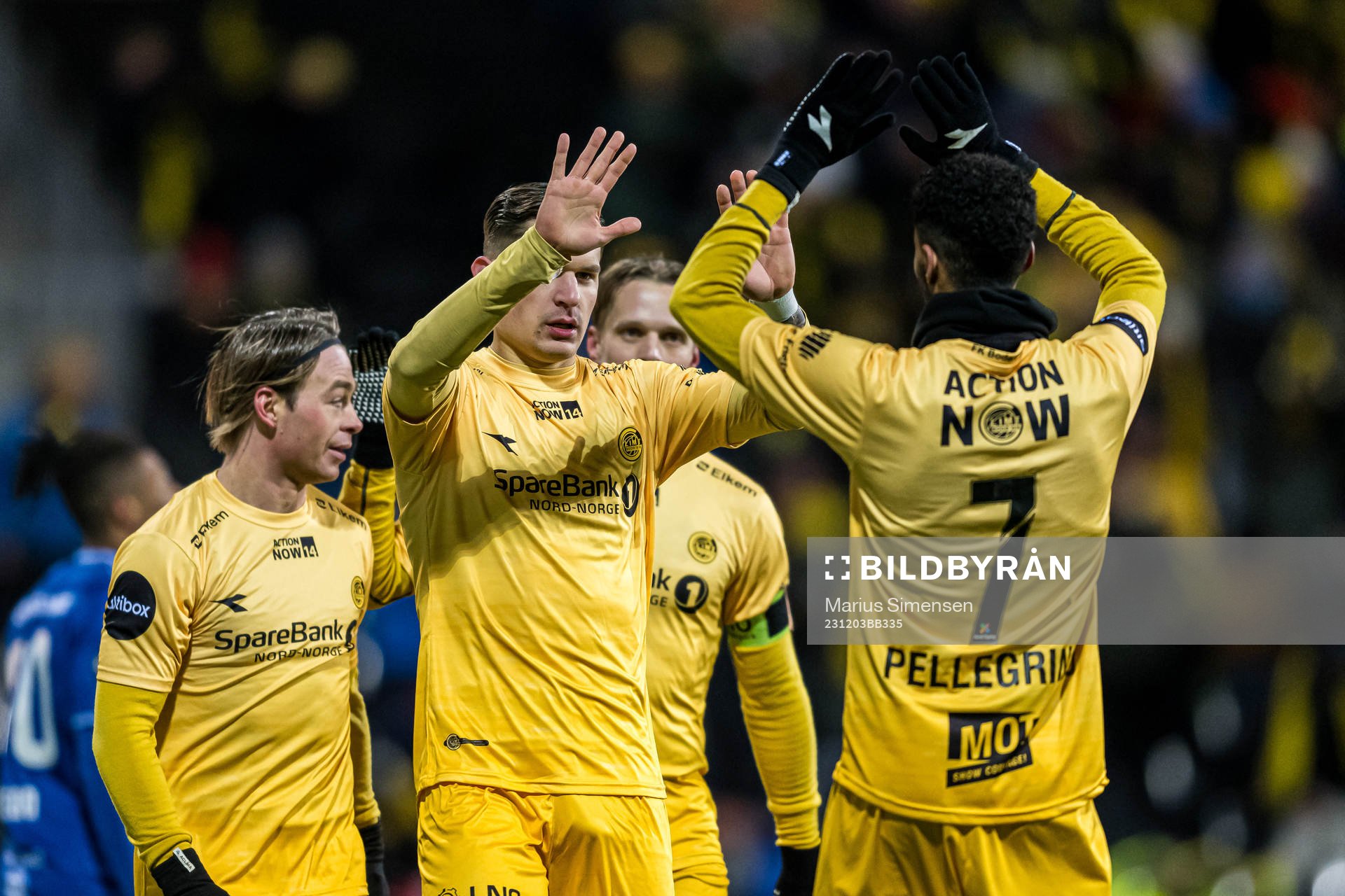 Nino Zugelj of Bodø/Glimt celebrates