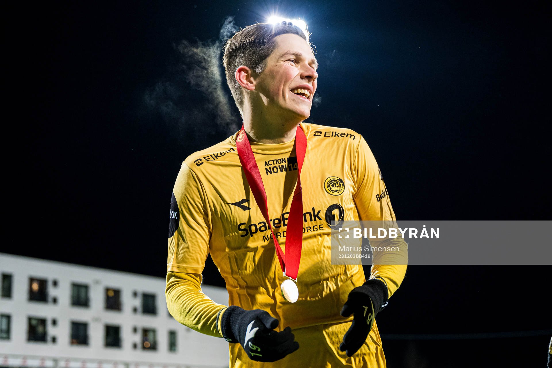 Sondre Brunstad Fet of Bodø/Glimt celebrates