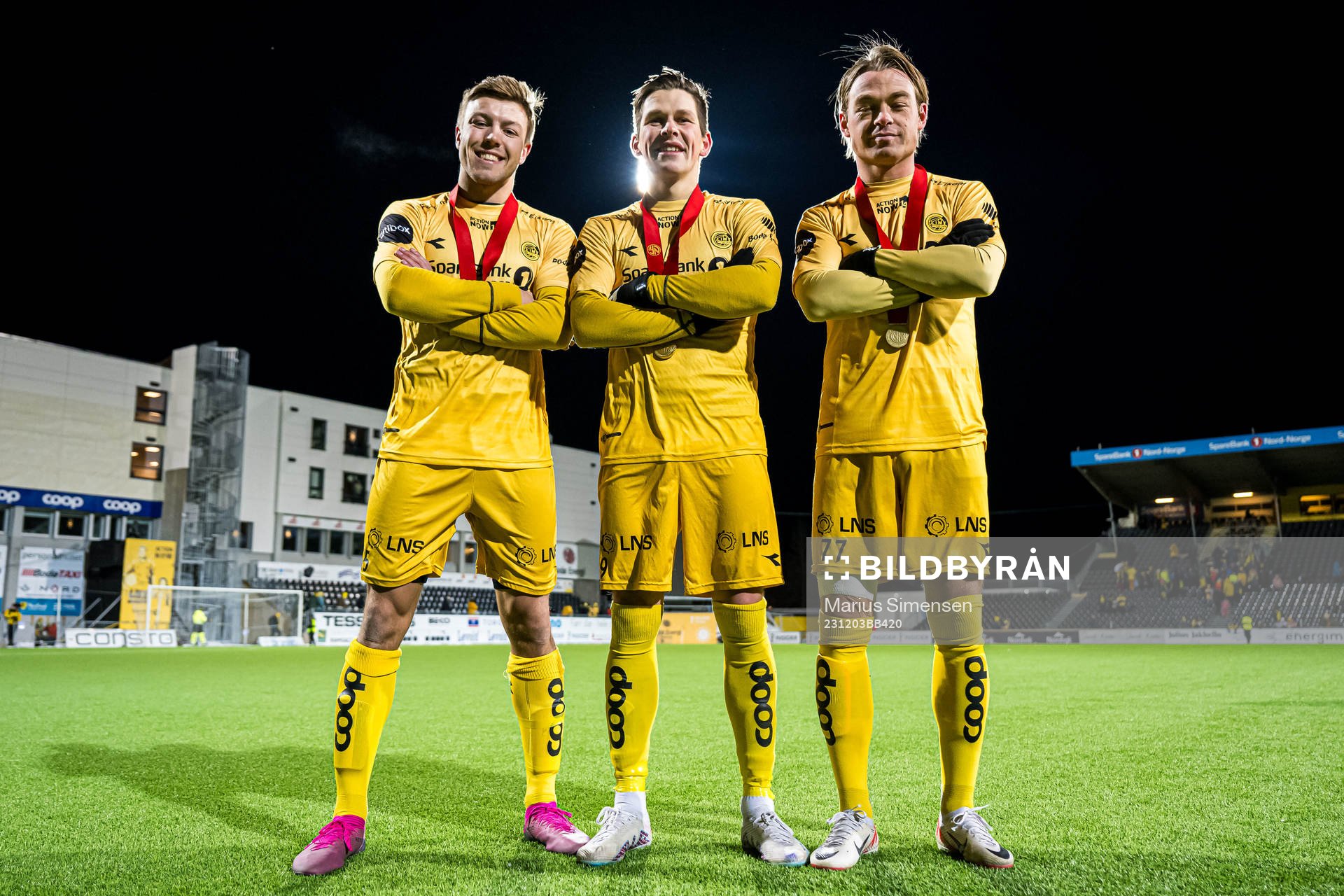 Fredrik Bjørkan, Sondre Brunstad Fet and Patrick Berg of