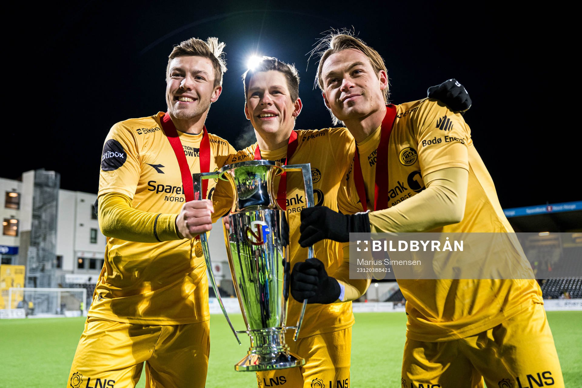 Fredrik Bjørkan, Sondre Brunstad Fet and Patrick Berg of