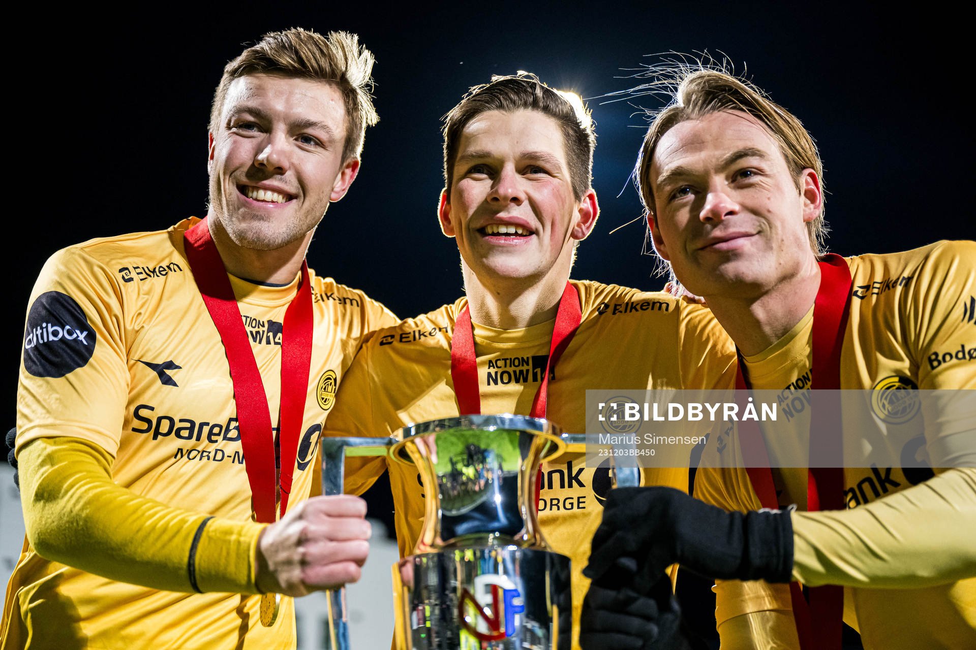 Fredrik Bjørkan, Sondre Brunstad Fet and Patrick Berg of