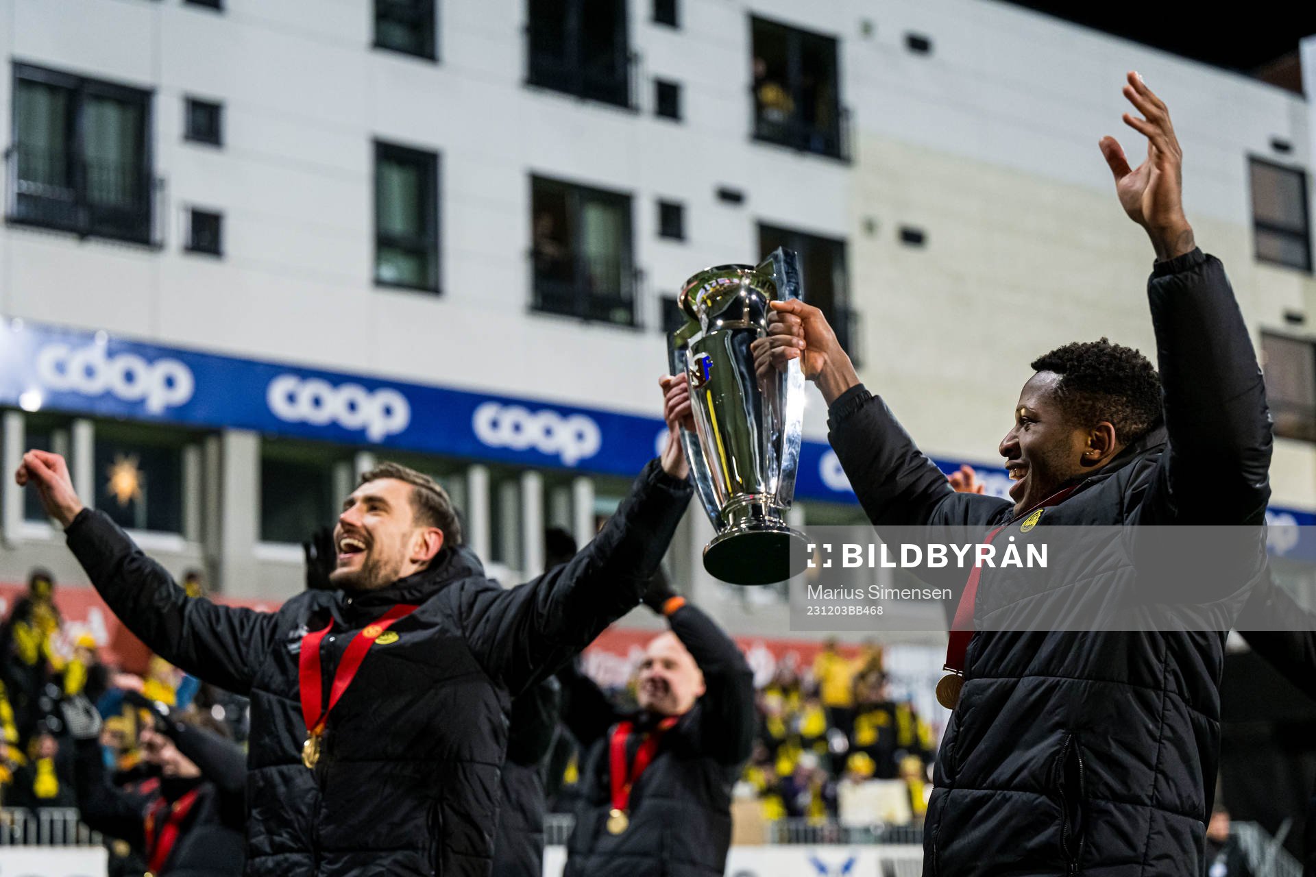 Pemi Moumbagna Faris of Bodø/Glimt celebrates with the