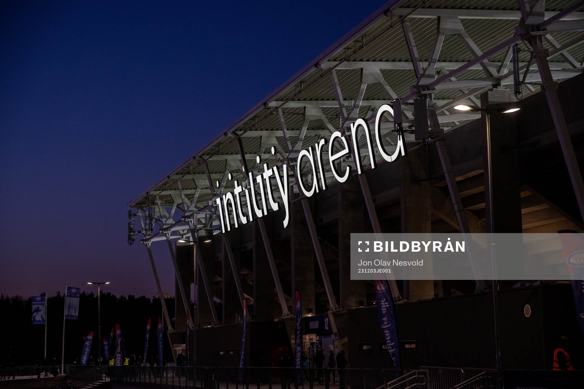 General exterior view of Intility Arena