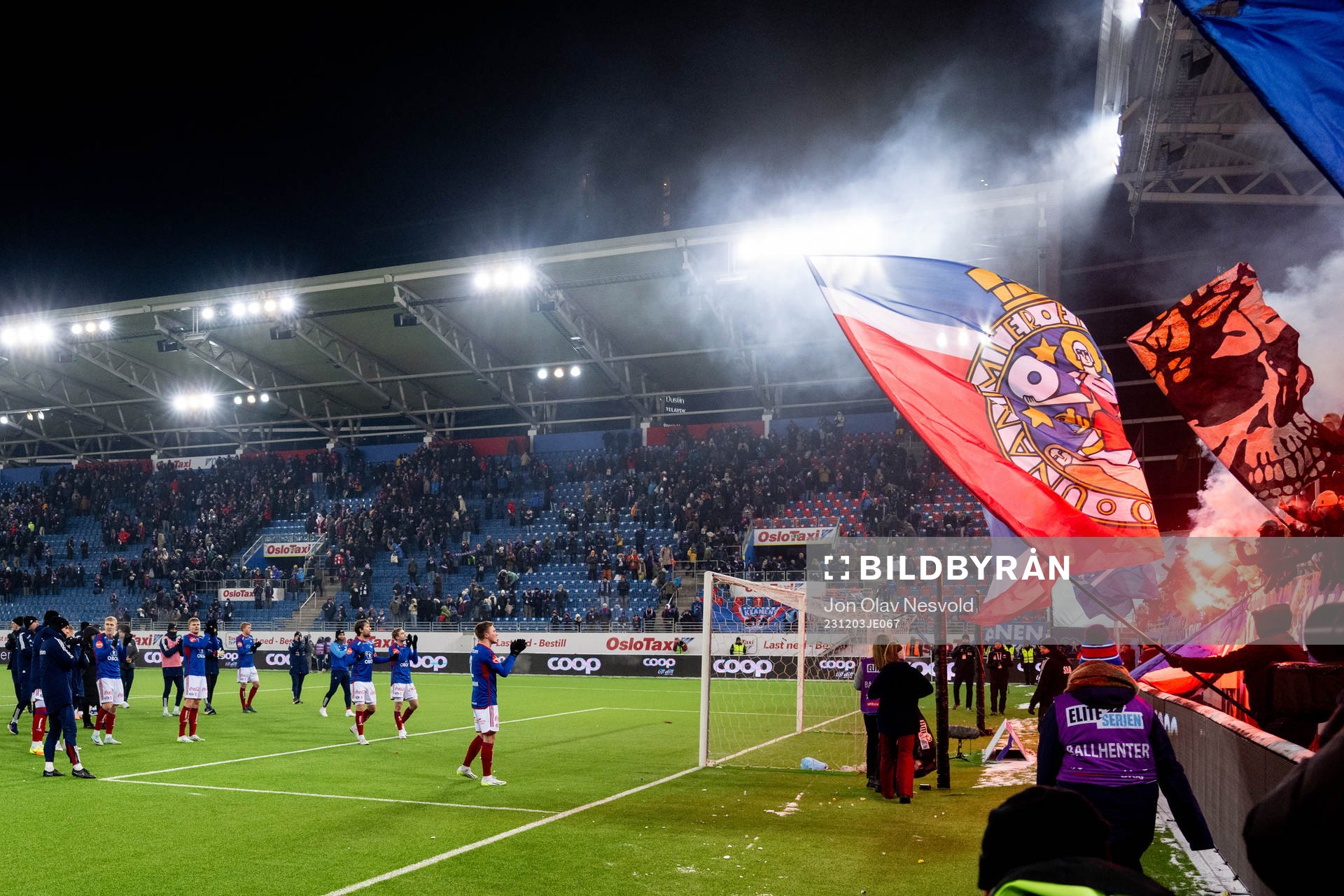 Players of Vålerenga after the Eliteserien match between Vålerenga and Tromsø on December 3, 2023 in Oslo. 