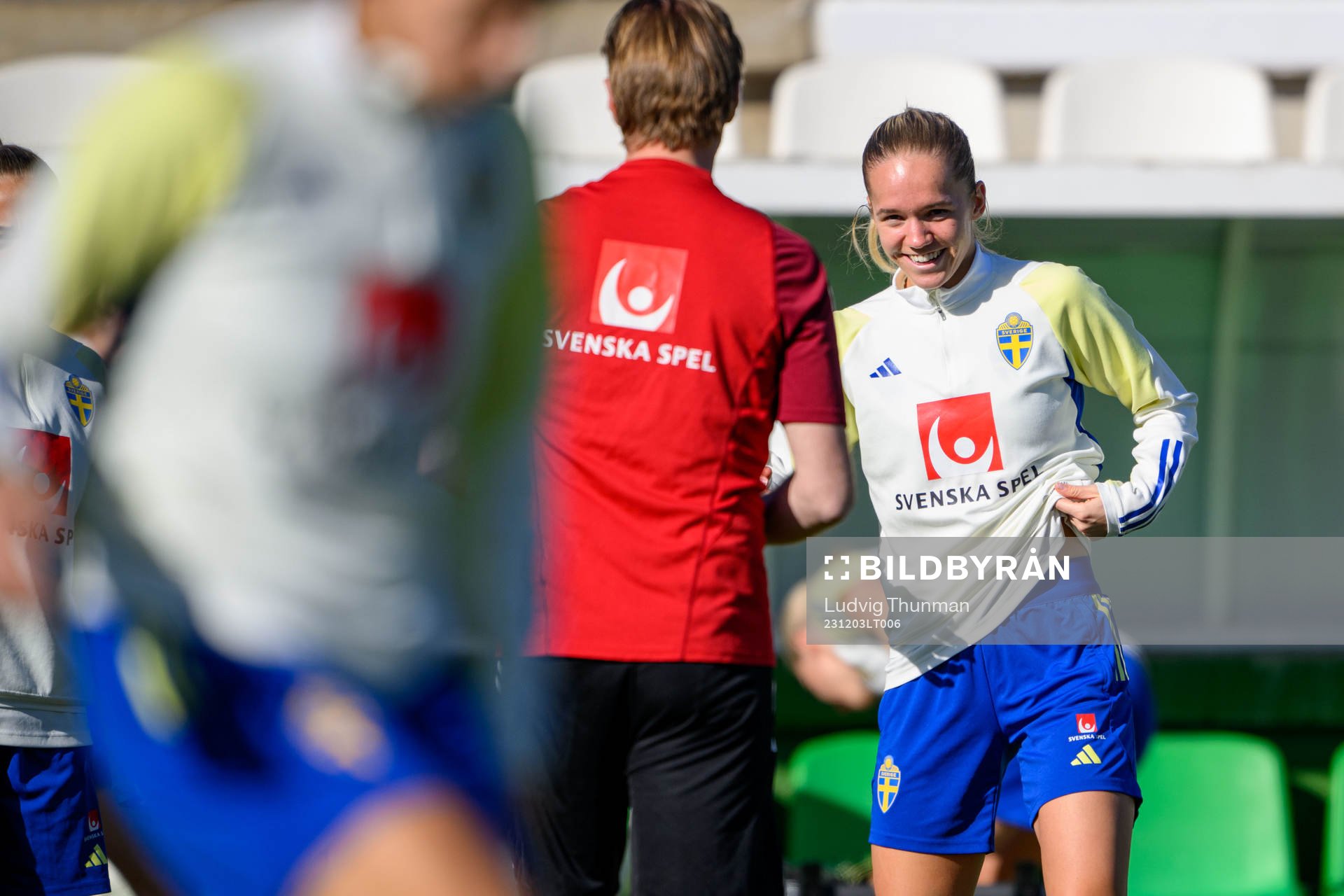 Hanna Lundkvist of Sweden of the women's national football