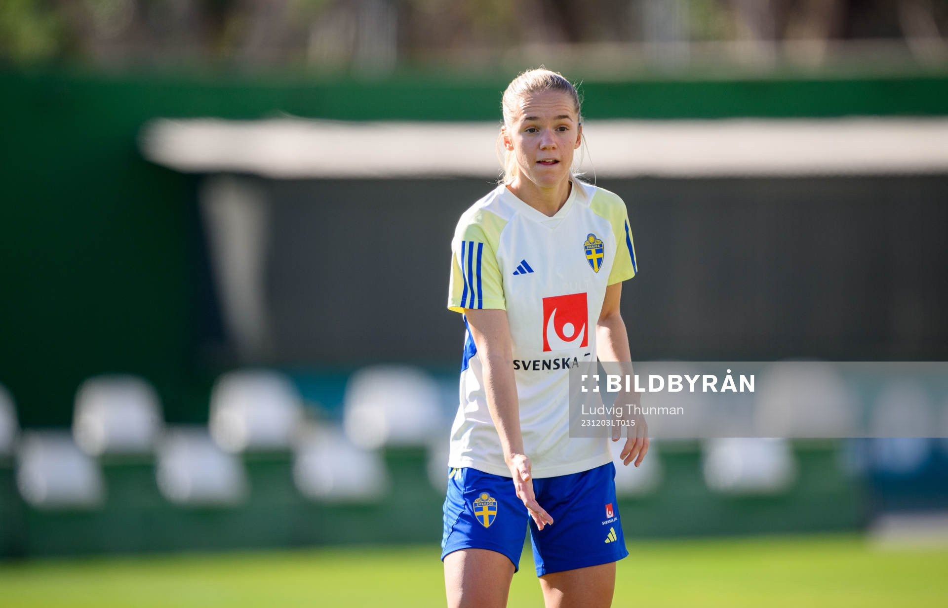 Hanna Lundkvist of Sweden of the women's national football
