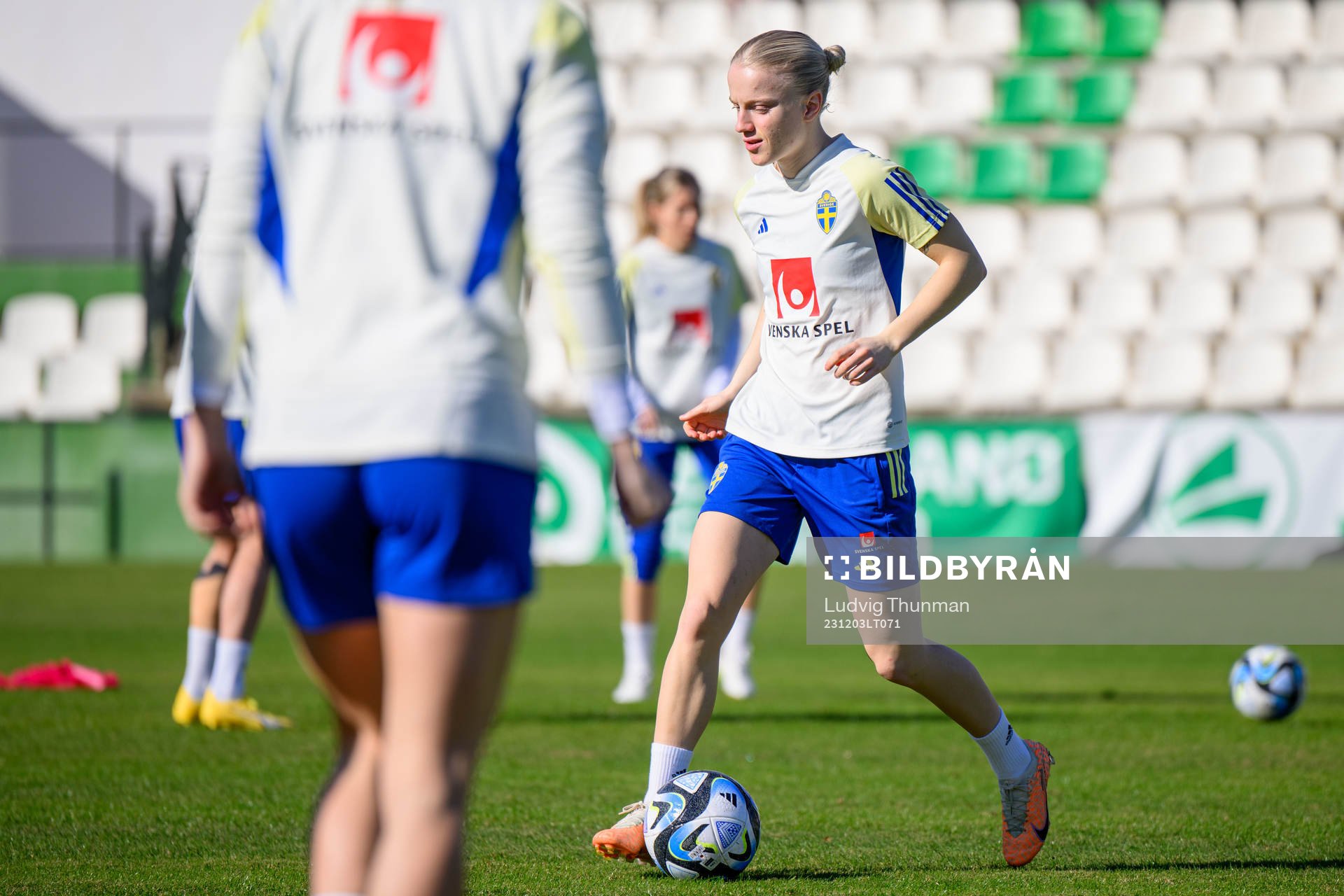 Anna Sandberg of Sweden of the women's national football