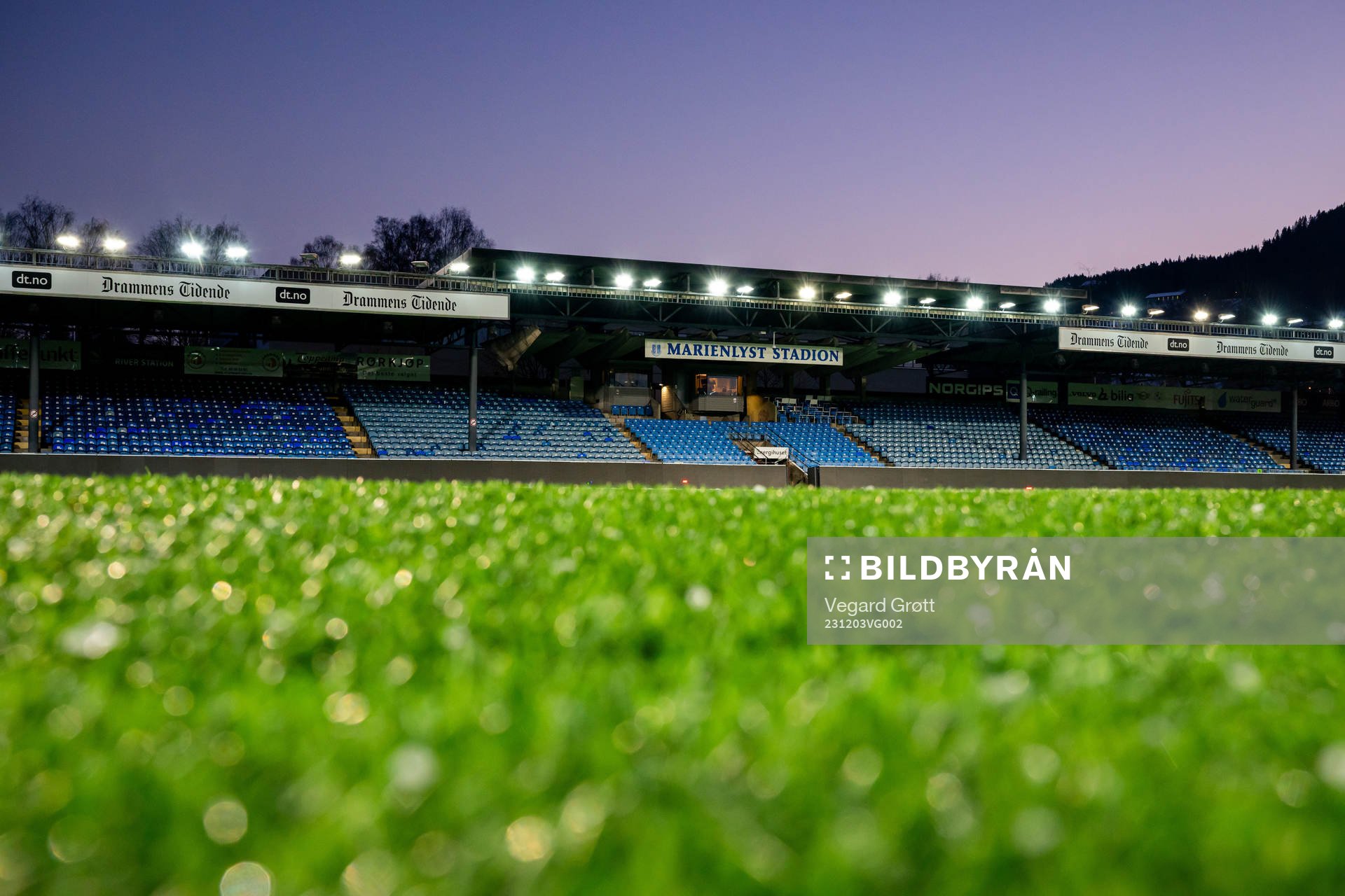 General view of Marienlyst stadion