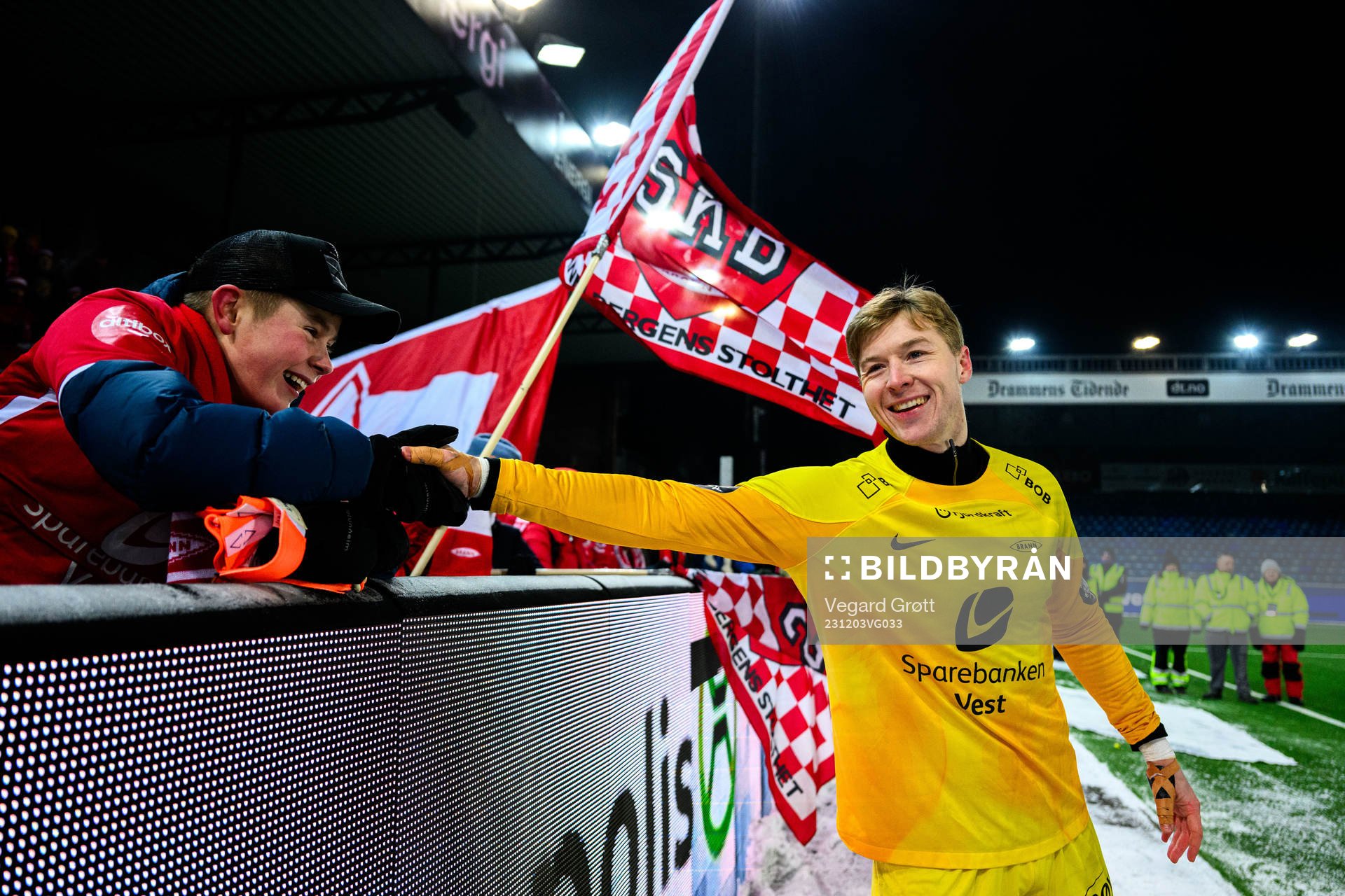 Goalkeeper Mathias Dyngeland of Brann