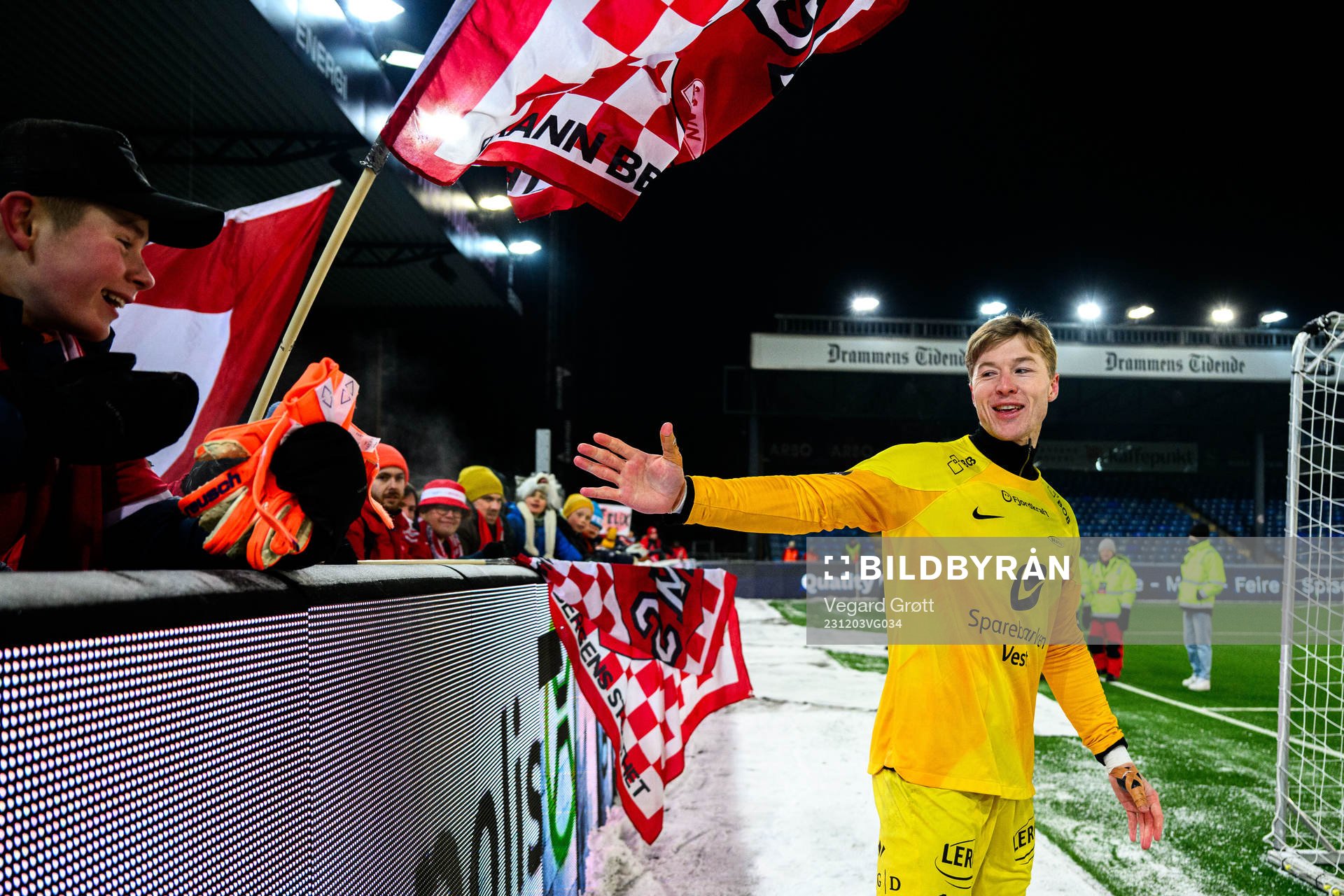 Goalkeeper Mathias Dyngeland of Brann
