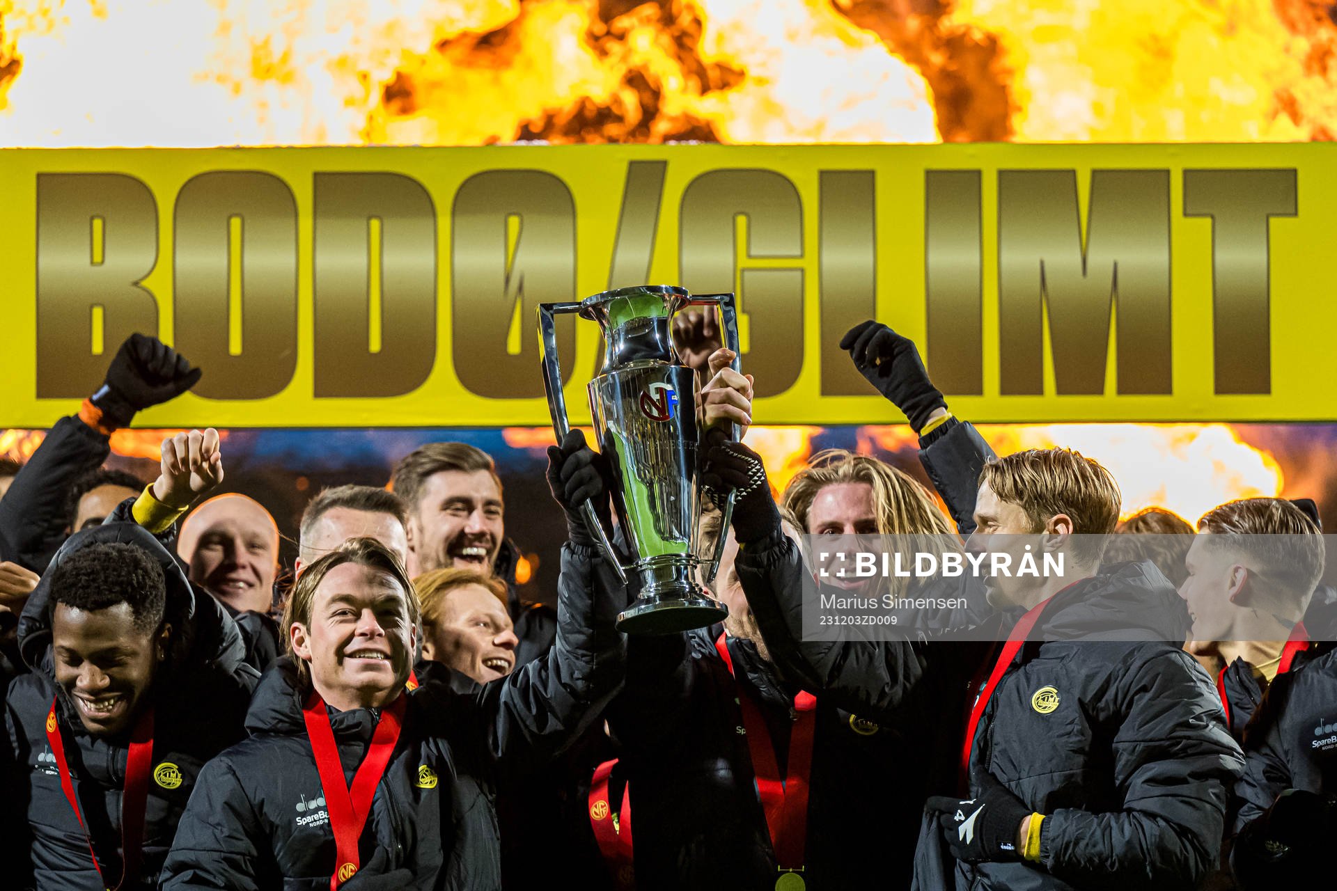Patrick Berg and Ulrik Saltnes of Bodø/Glimt celebrates