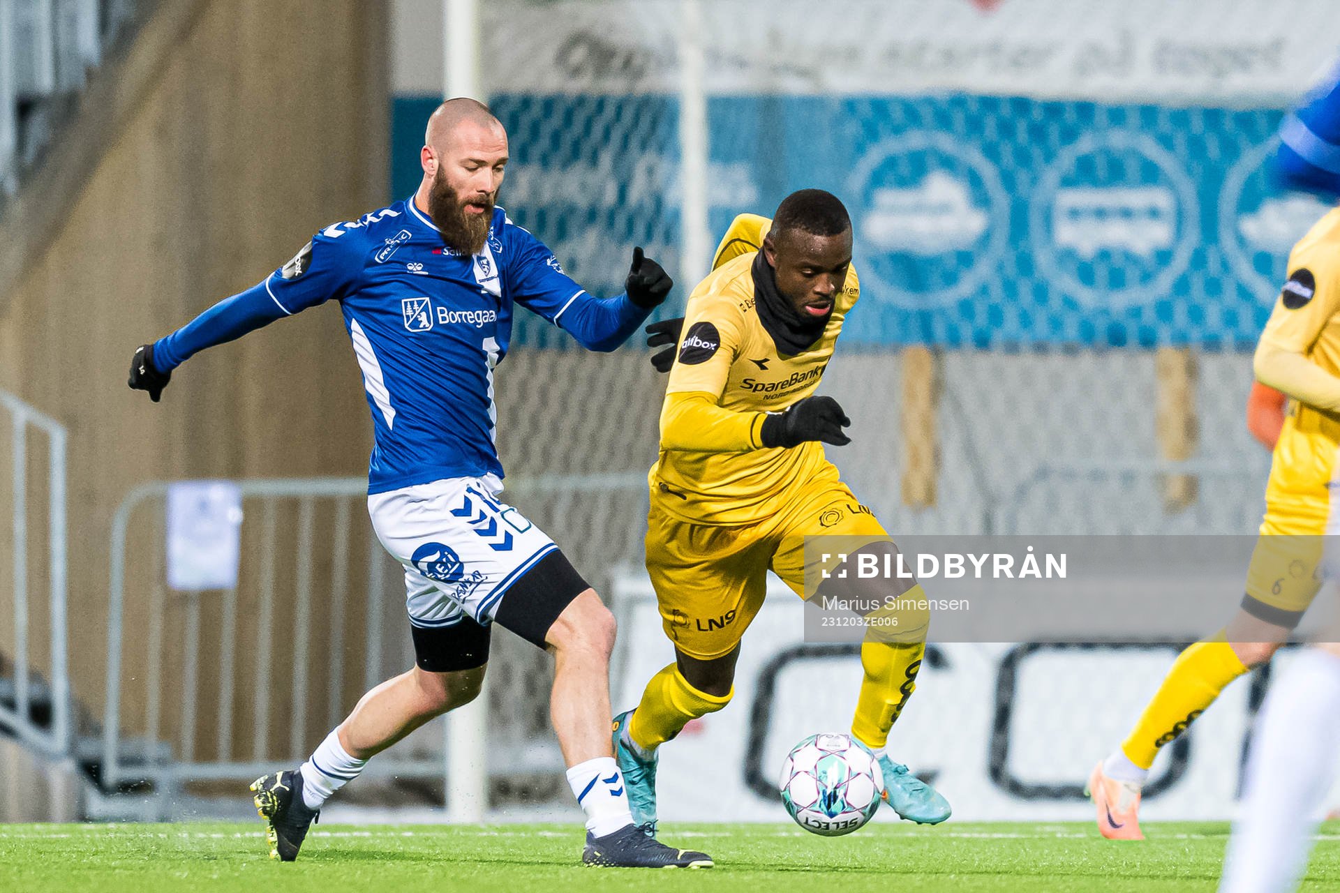 Jo Inge Berget of Sarpsborg 08 and Brice Wembangomo of