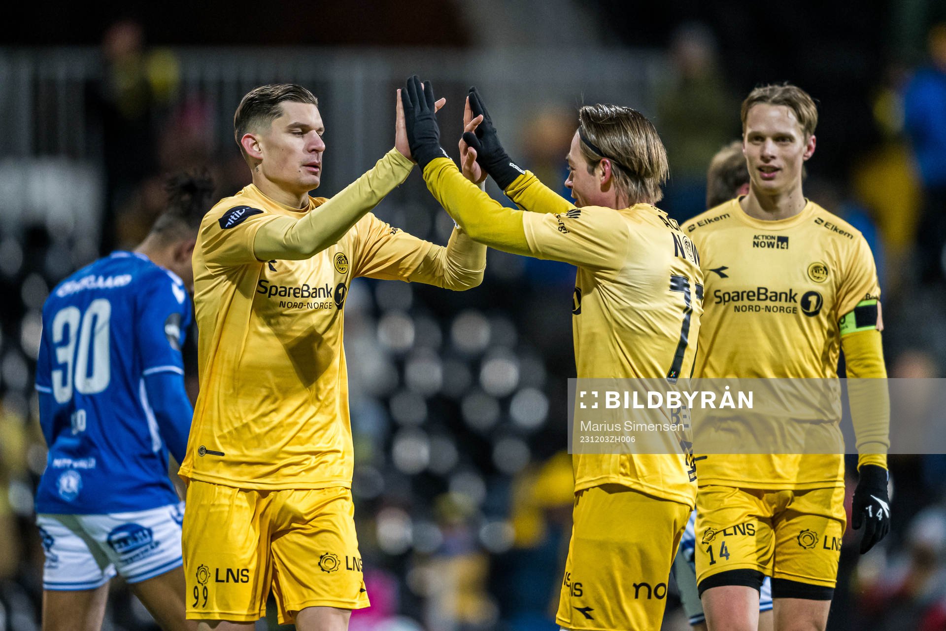 Nino Zugelj of Bodø/Glimt celebrates