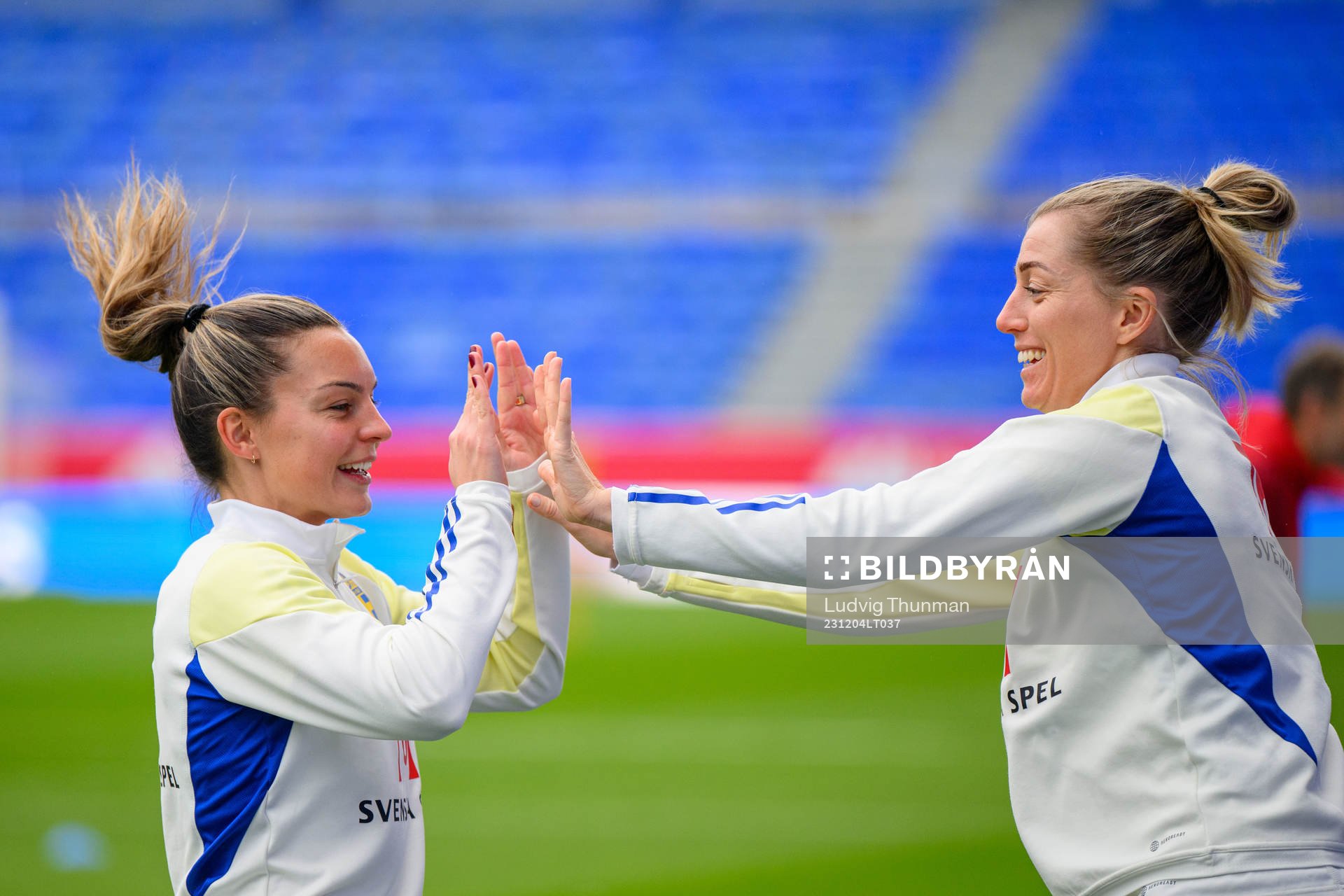 Johanna Rytting Kaneryd and Linda Sembrant of Sweden of the