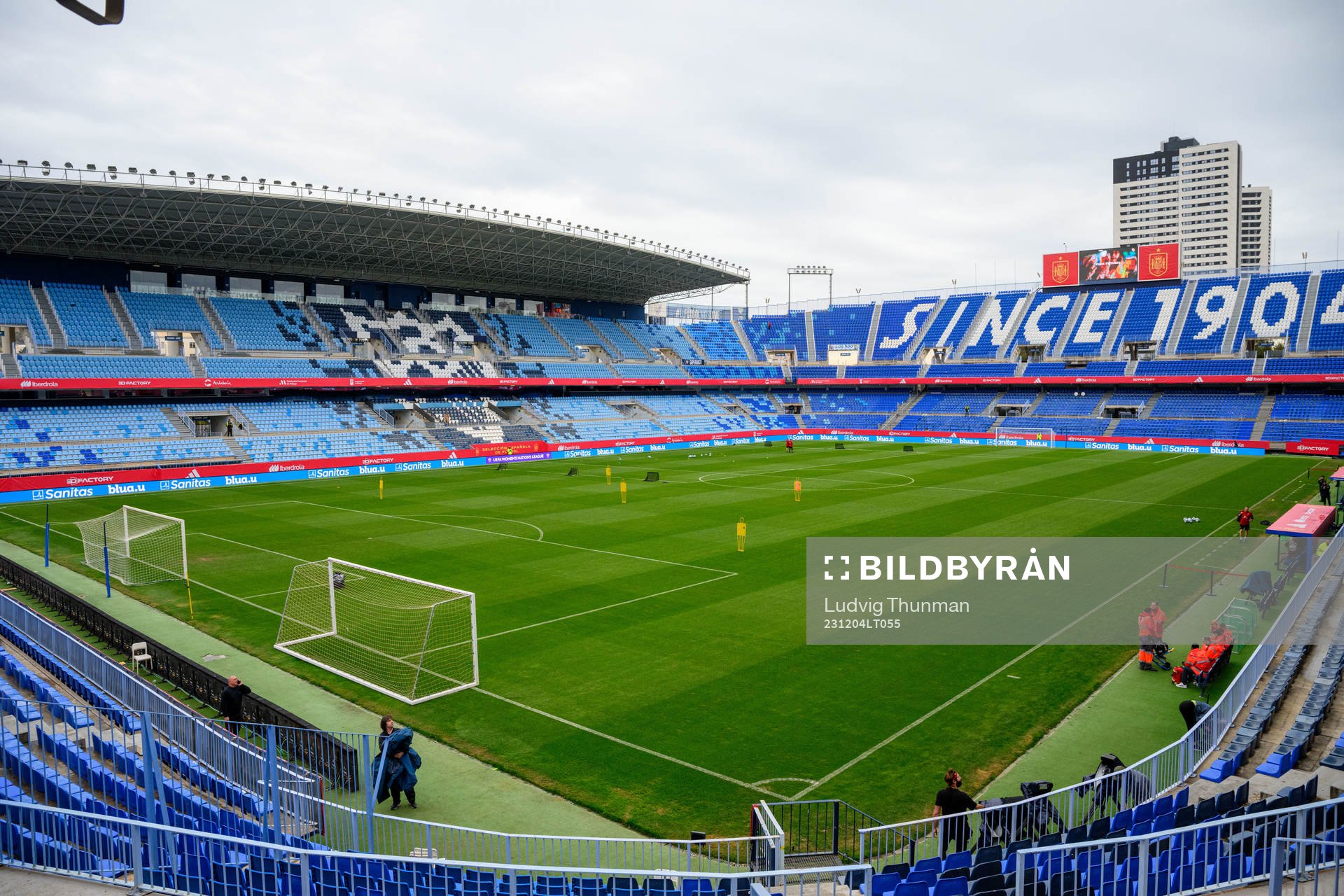 General view of Estadio La Rosaleda