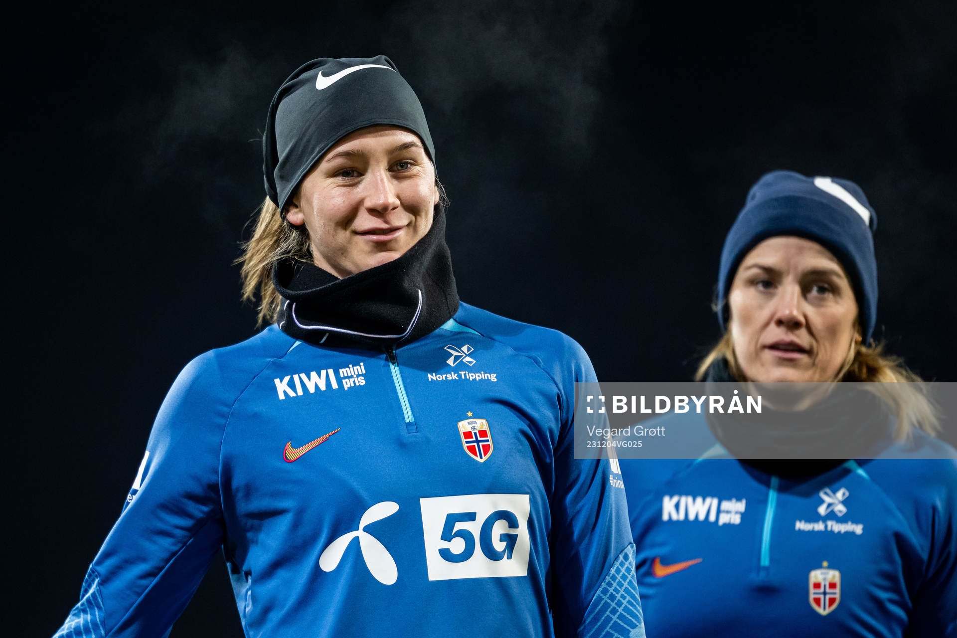 Elisabeth Terland and Maren Mjelde of the Norwegian women's