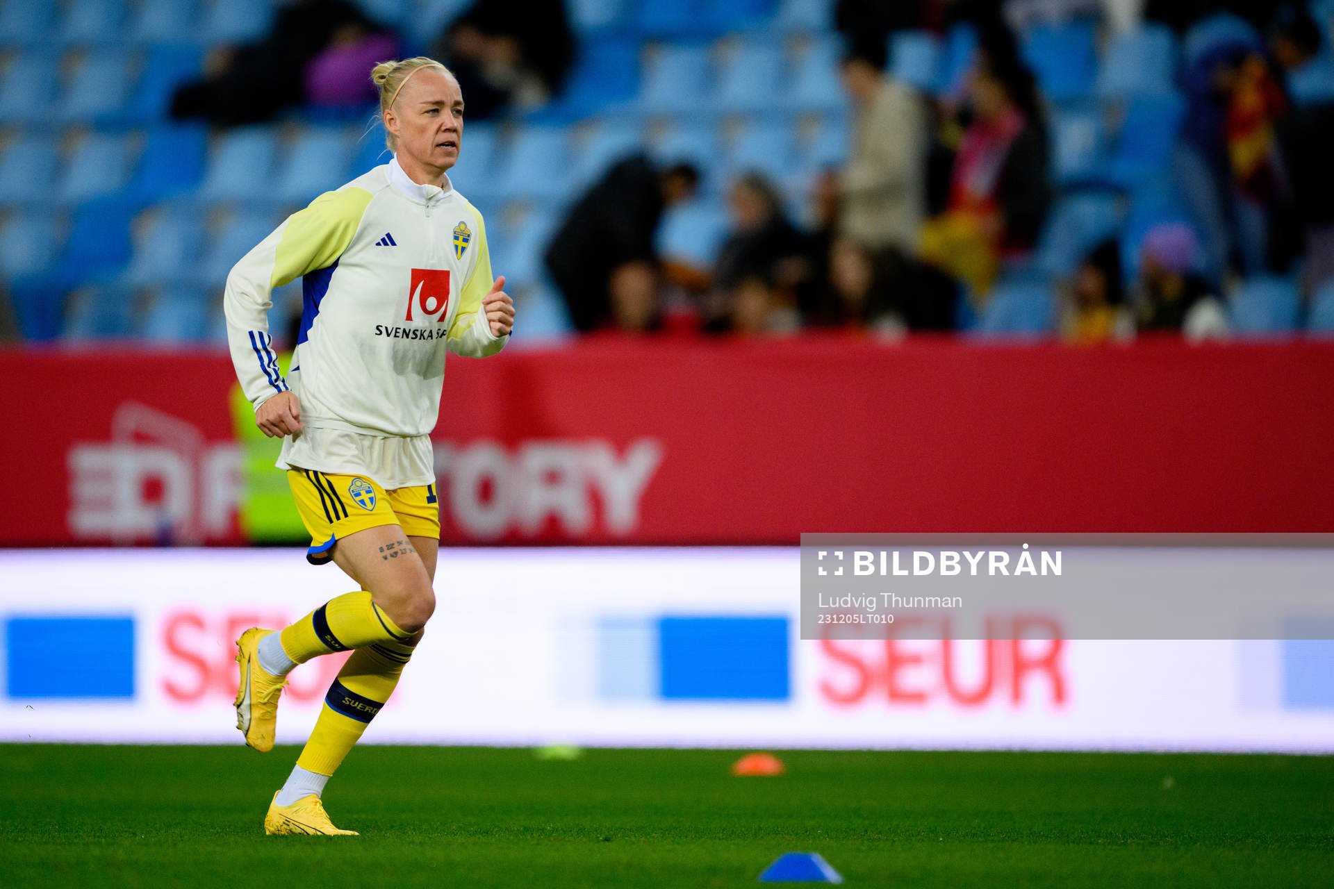 Caroline Seger of Sweden ahead of the UEFA Women's Nations League football match between Spain and Sweden on December 5, 2023 in Malaga.