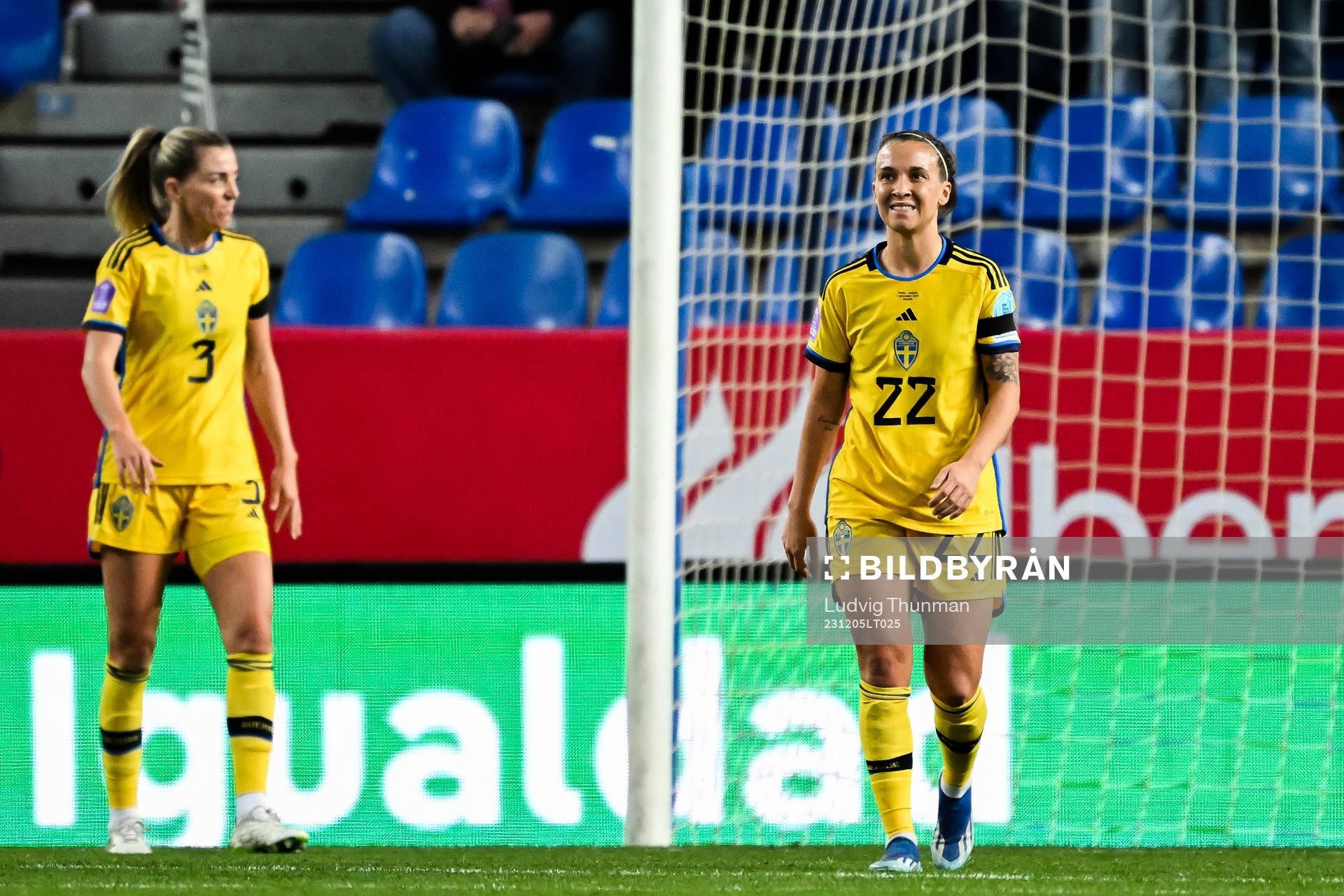 Linda Sembrant and Julia Zigiotti Olme of Sweden look