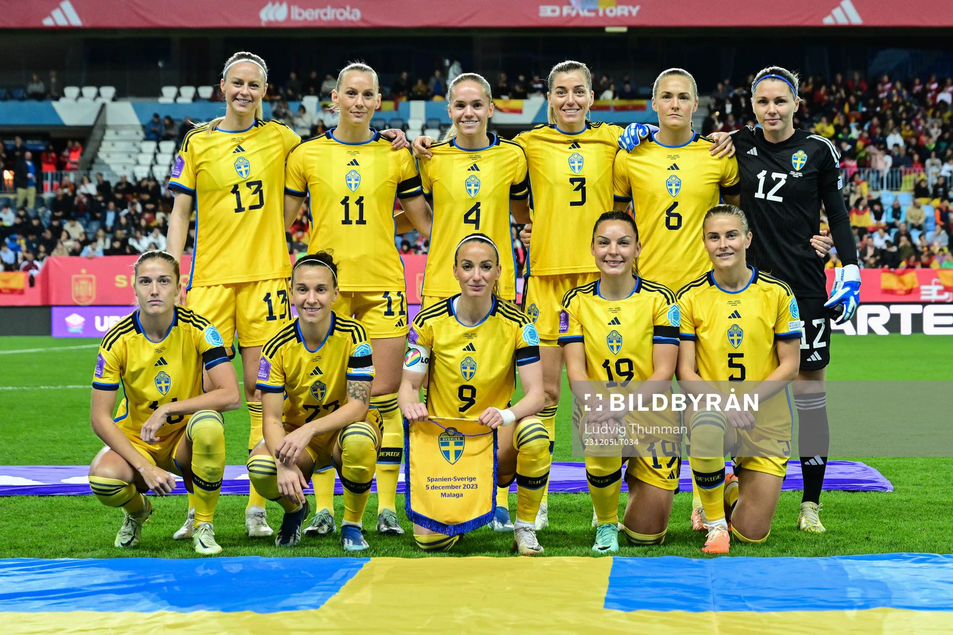 The starting eleven of Sweden