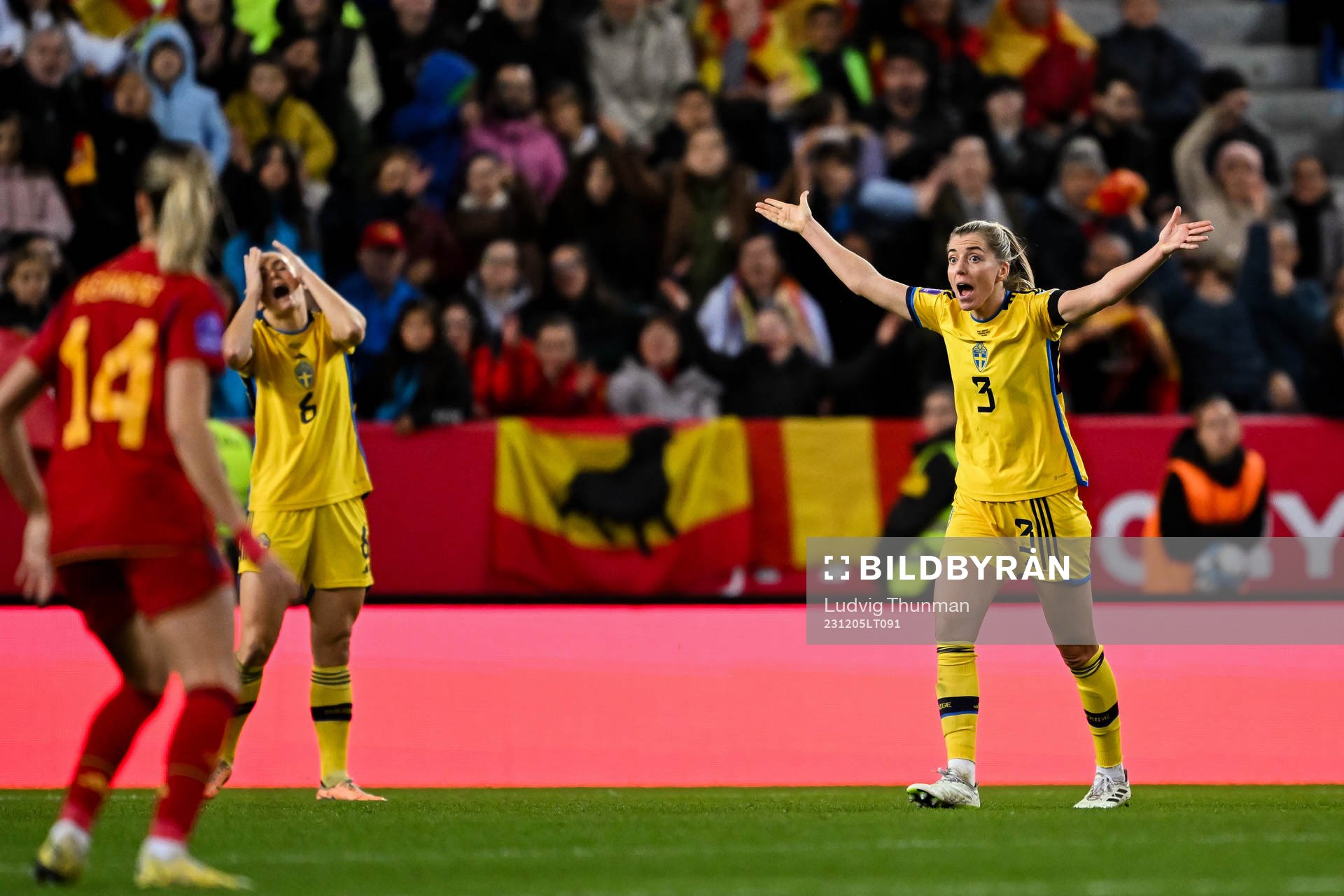 Linda Sembrant of Sweden reacts