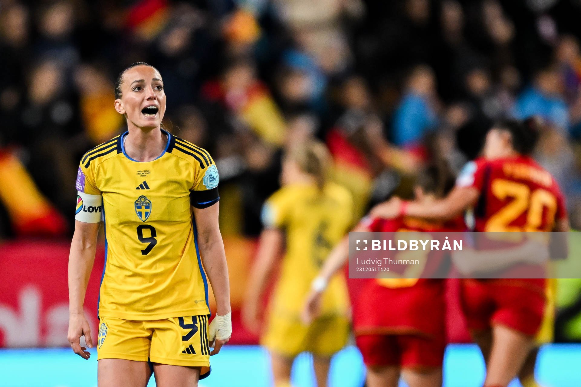 during the UEFA Women's Nations League football match