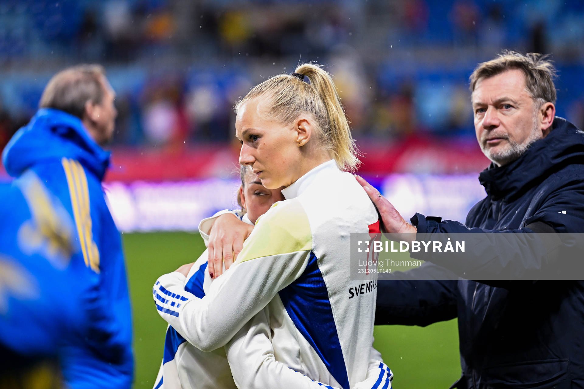Johanna Rytting Kaneryd and Stina Blackstenius of Sweden