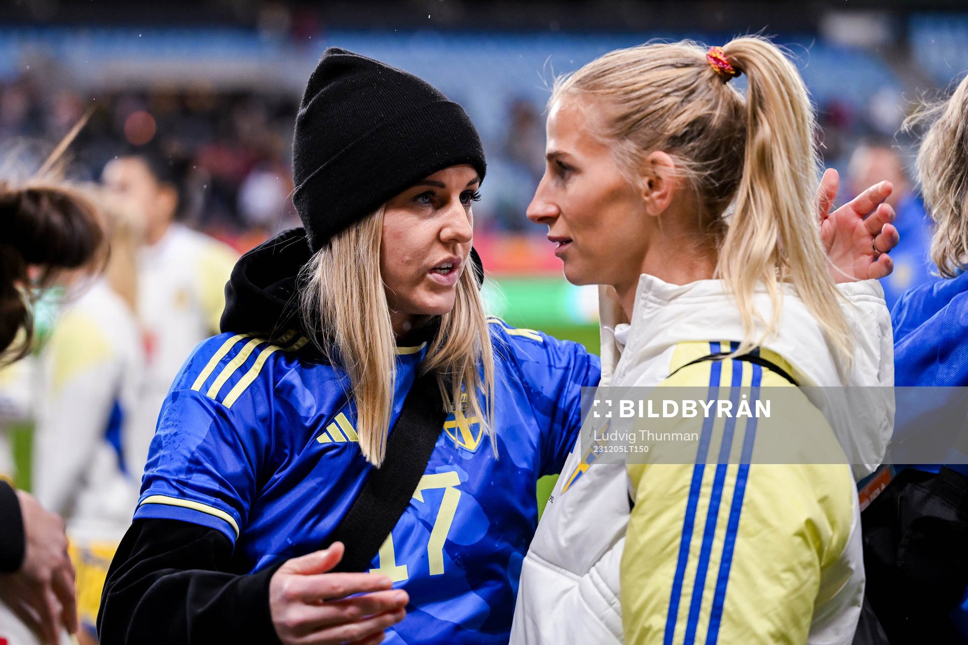 Olivia Schough and Sofia Jakobsson of Sweden