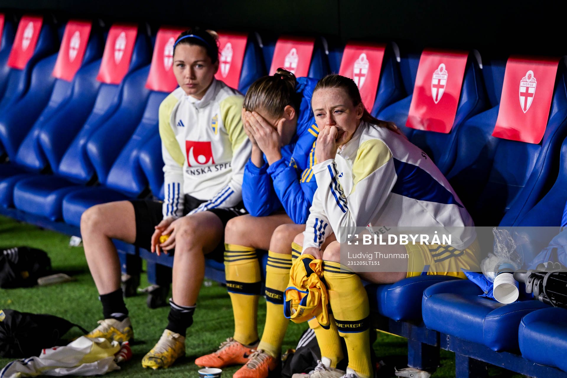 goalkeeper Jennifer Falk , Magdalena Eriksson and Amanda