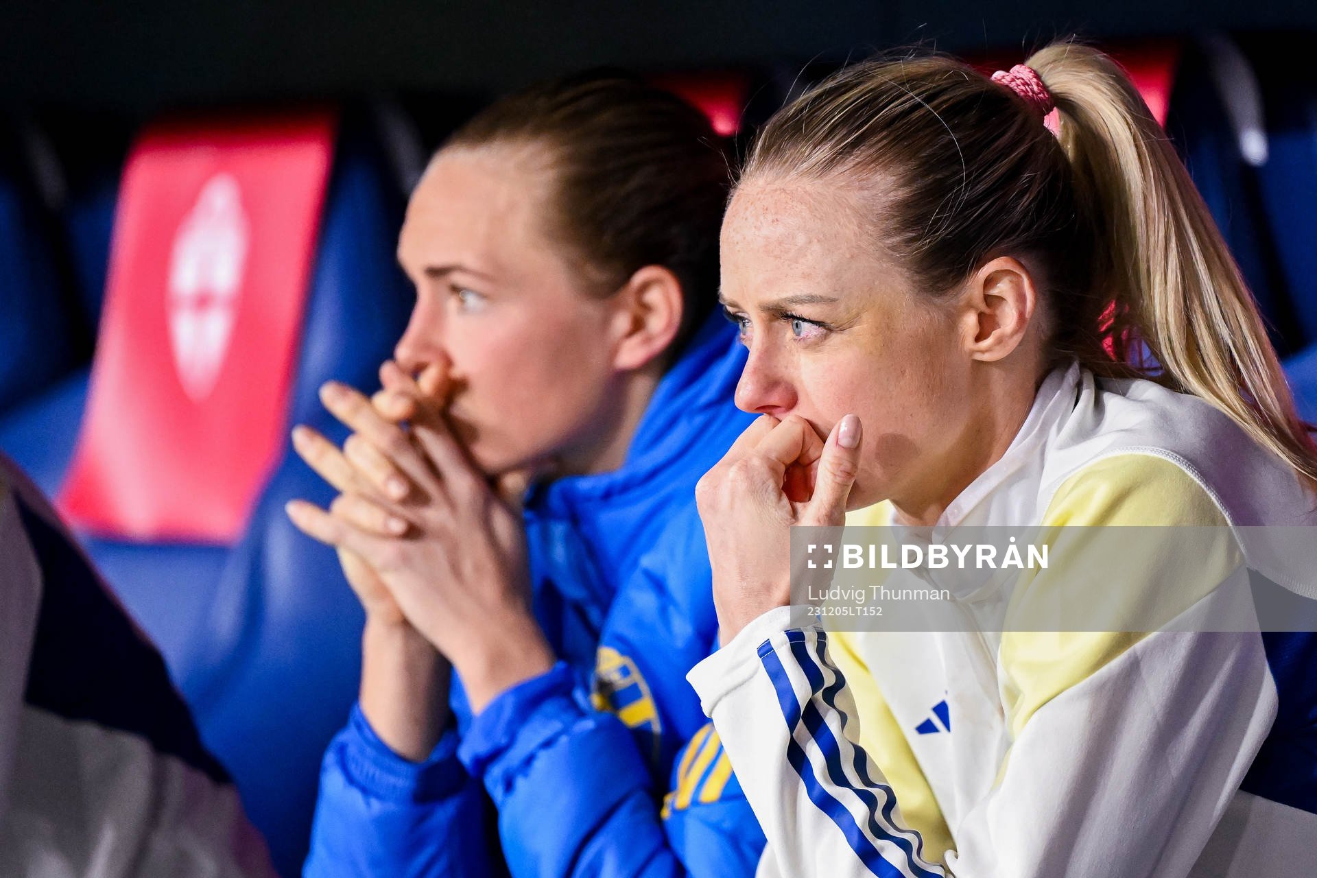 Magdalena Eriksson and Amanda Ilestedt of Sweden