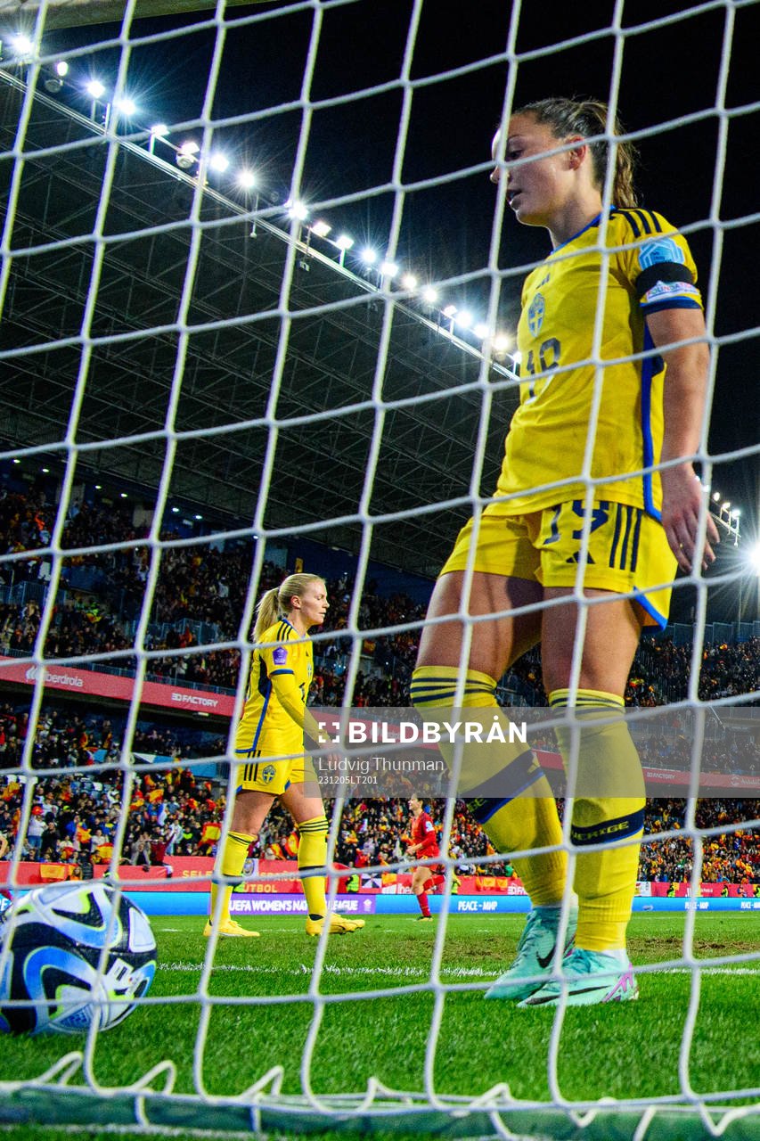 Johanna Rytting Kaneryd of Sweden looks dejected