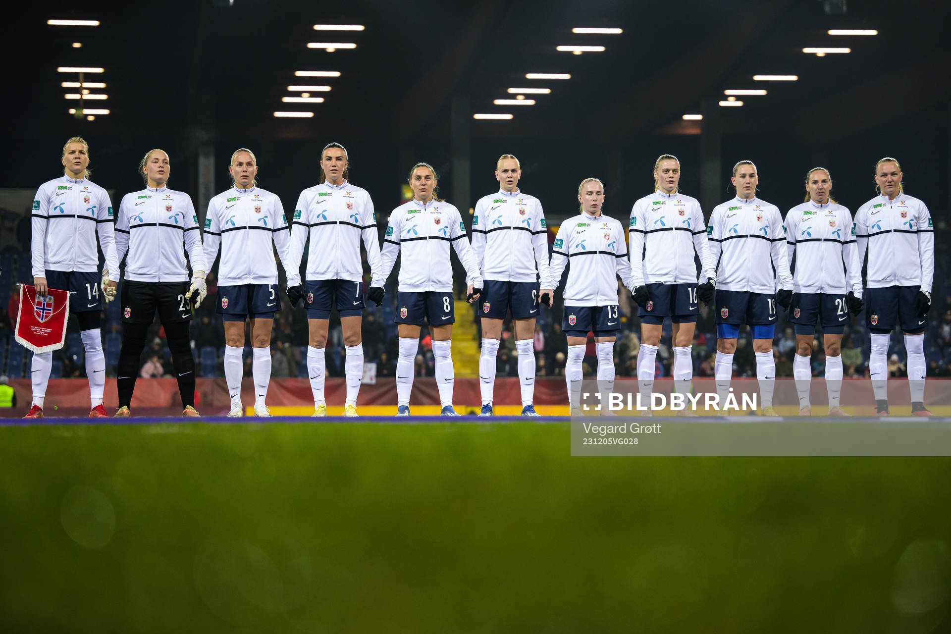 Players of Norway at line up