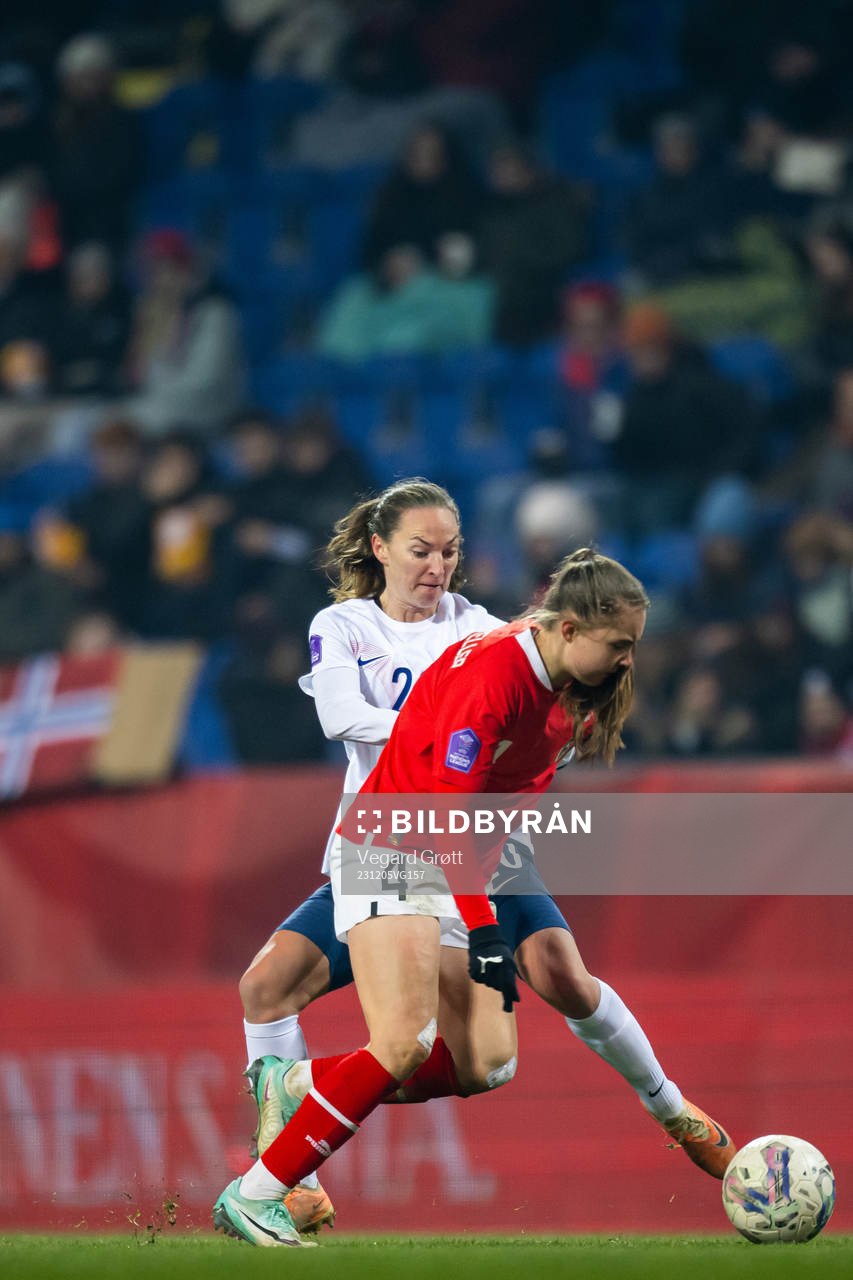 Marit Bratberg Lund of Norway and Lilli Purtscheller of