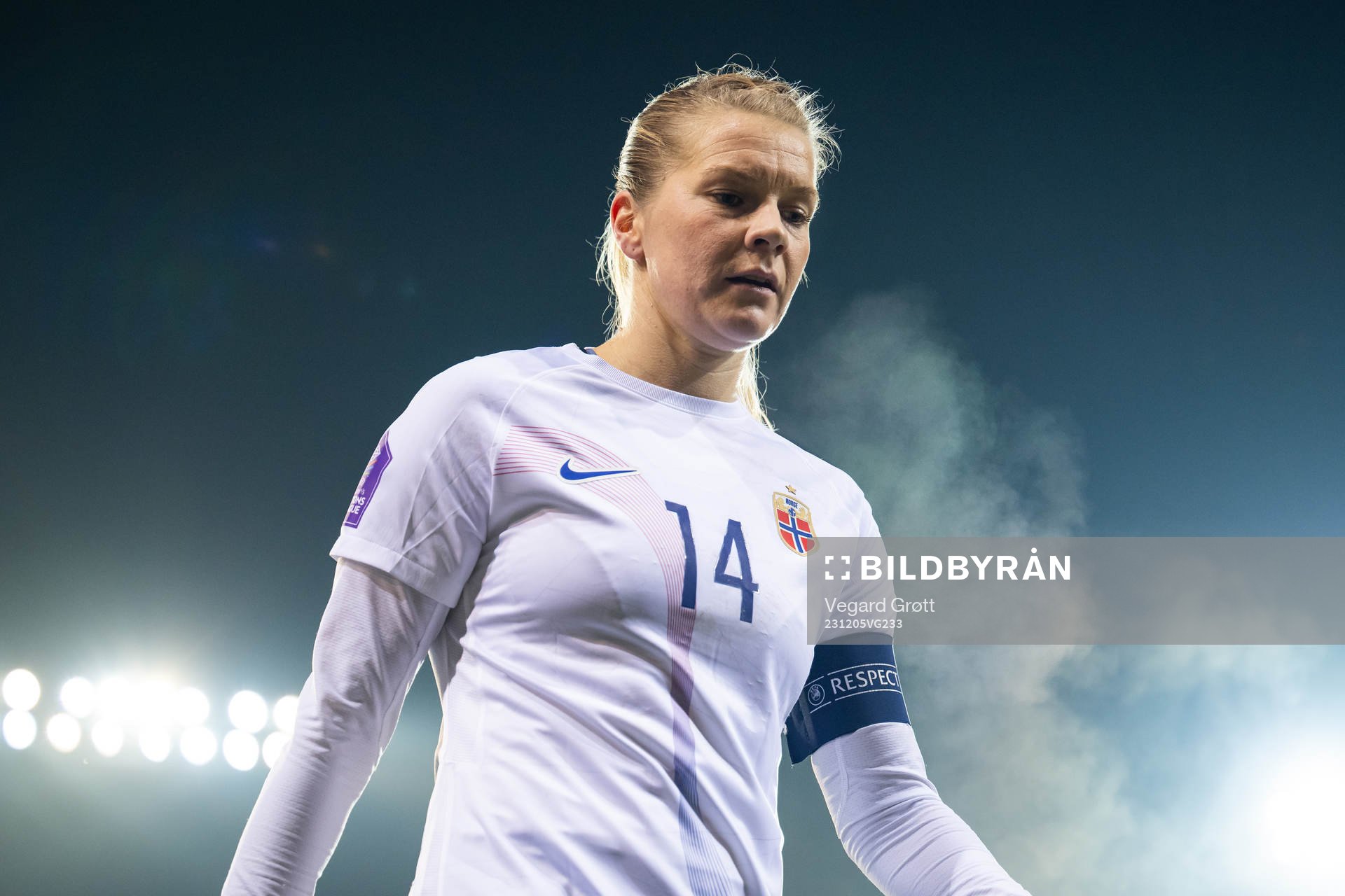 Ada Hegerberg of Norway at half-time