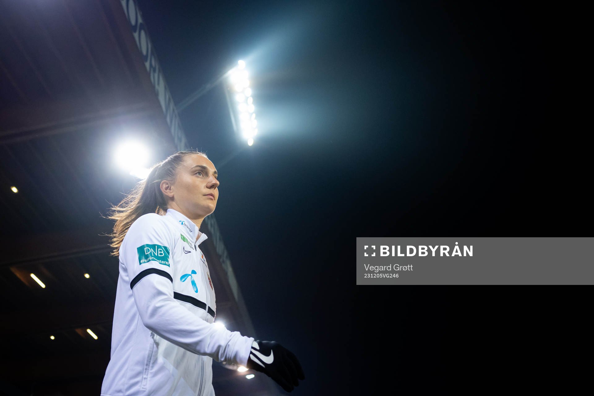 Vilde Bøe Risa of Norway enters the pitch