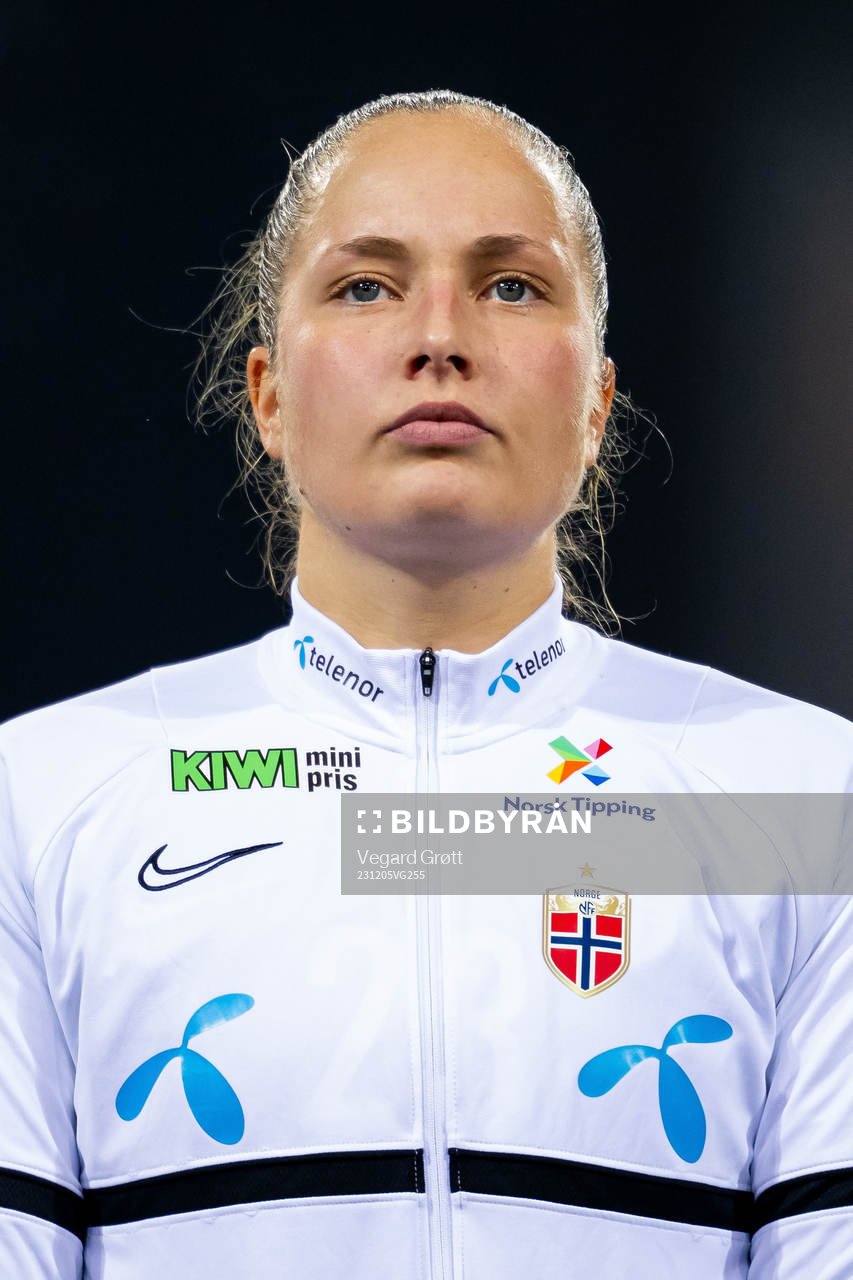 Goalkeeper Aurora Mikalsen of Norway