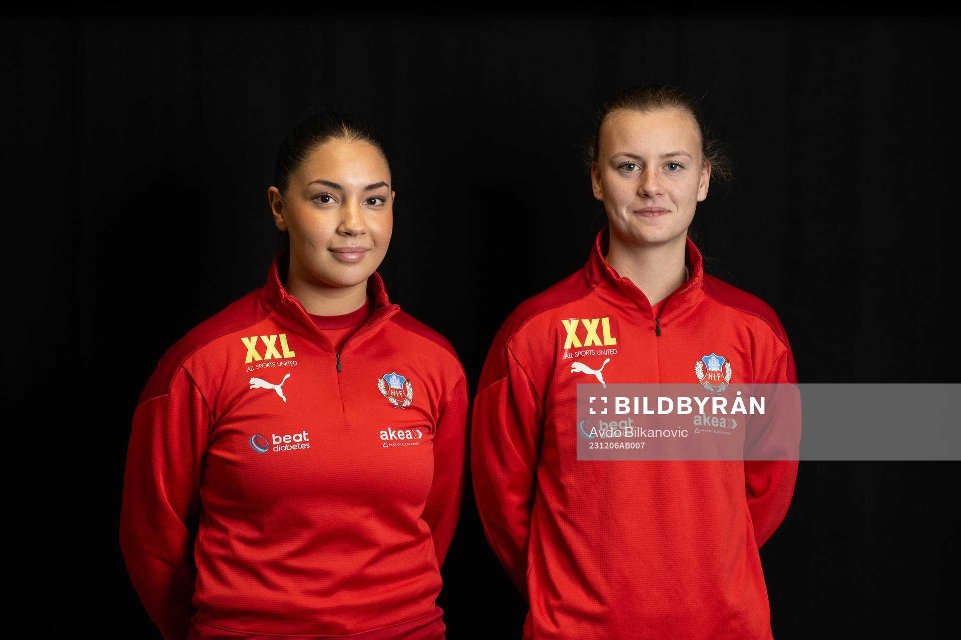 Helsingborgs Ebba Manglind och Oliva Johansson