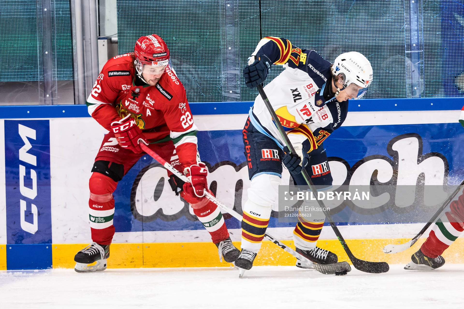 Mora IKs Måns Carlsson och Djurgårdens IFs John Norman