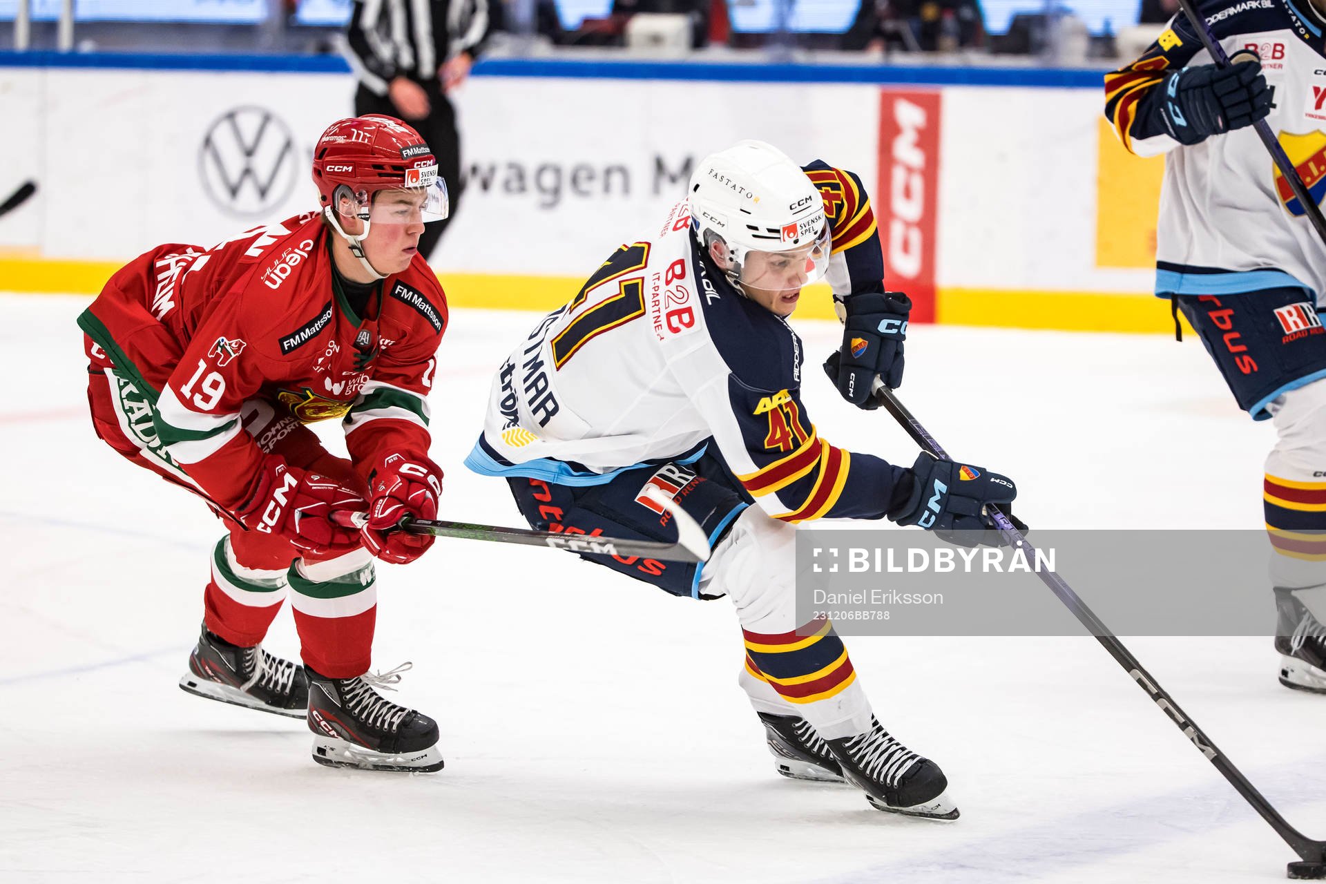 Mora IKs Petter Vesterheim och Djurgårdens IFs Arvid